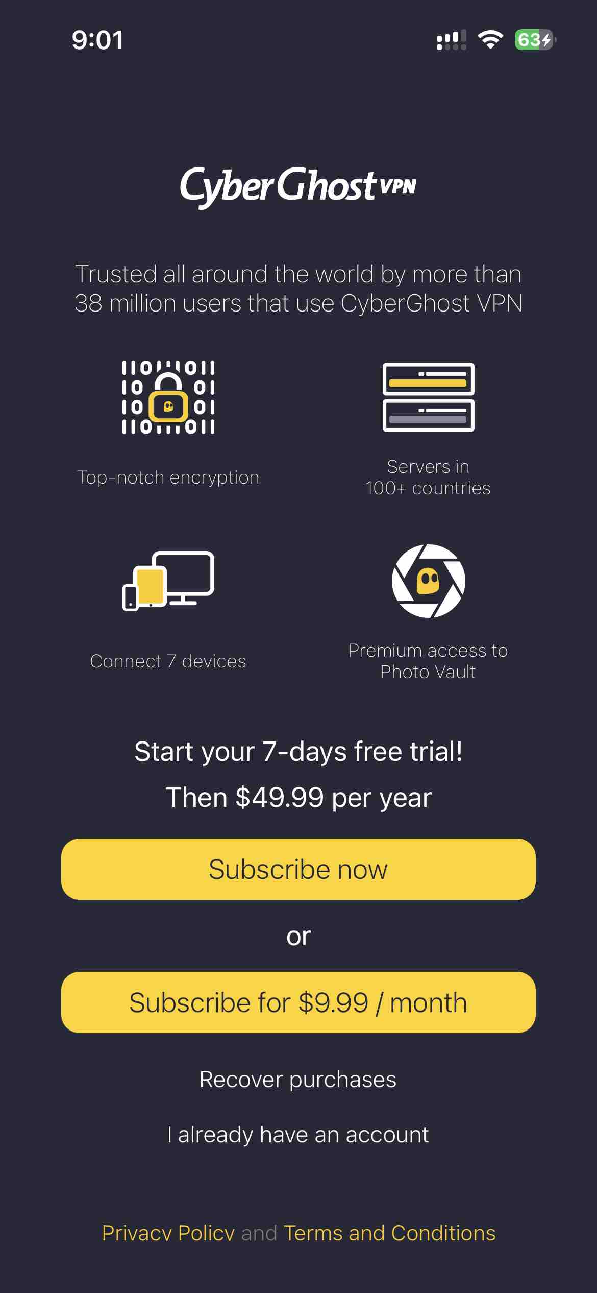 CyberGhost: Safe & Private VPN
