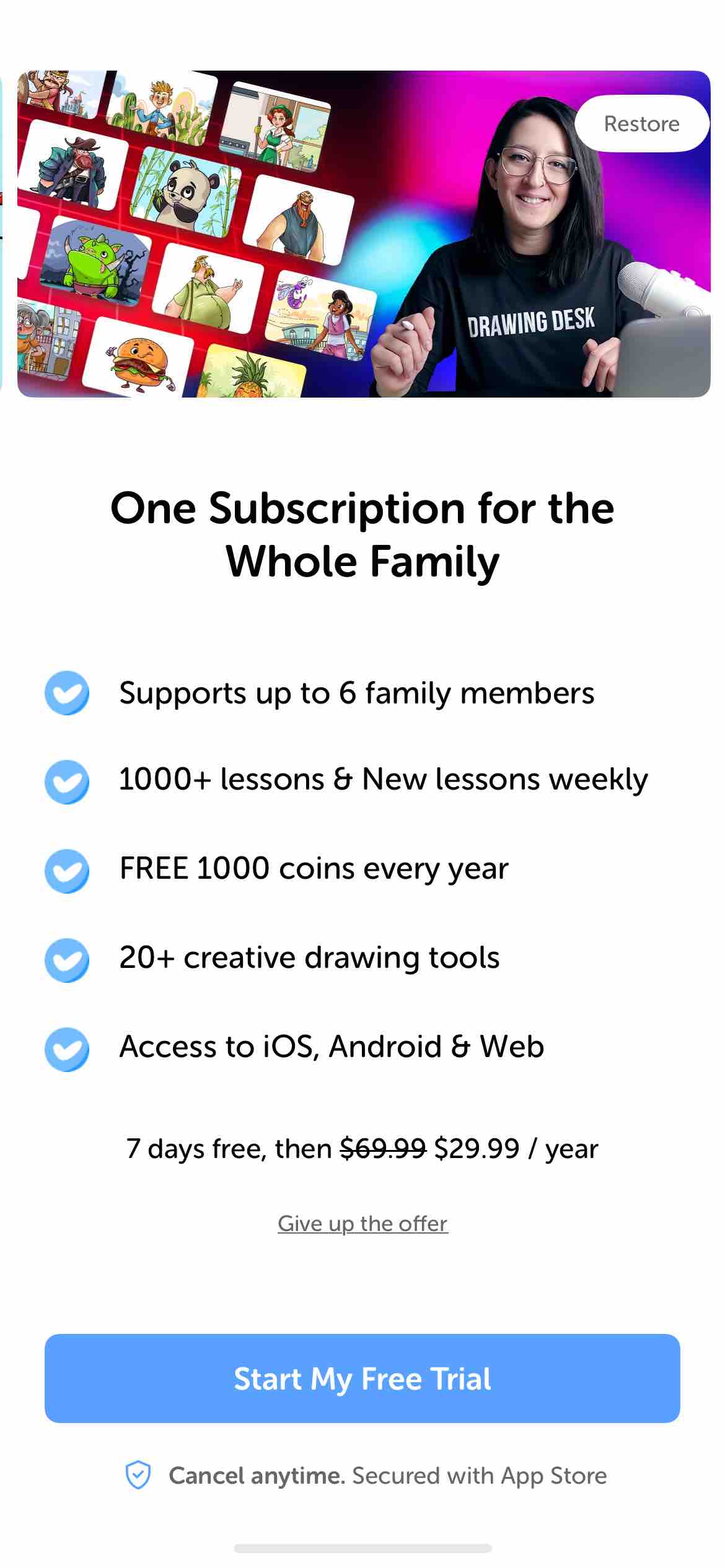 Drawing Desk:Learn to Draw App