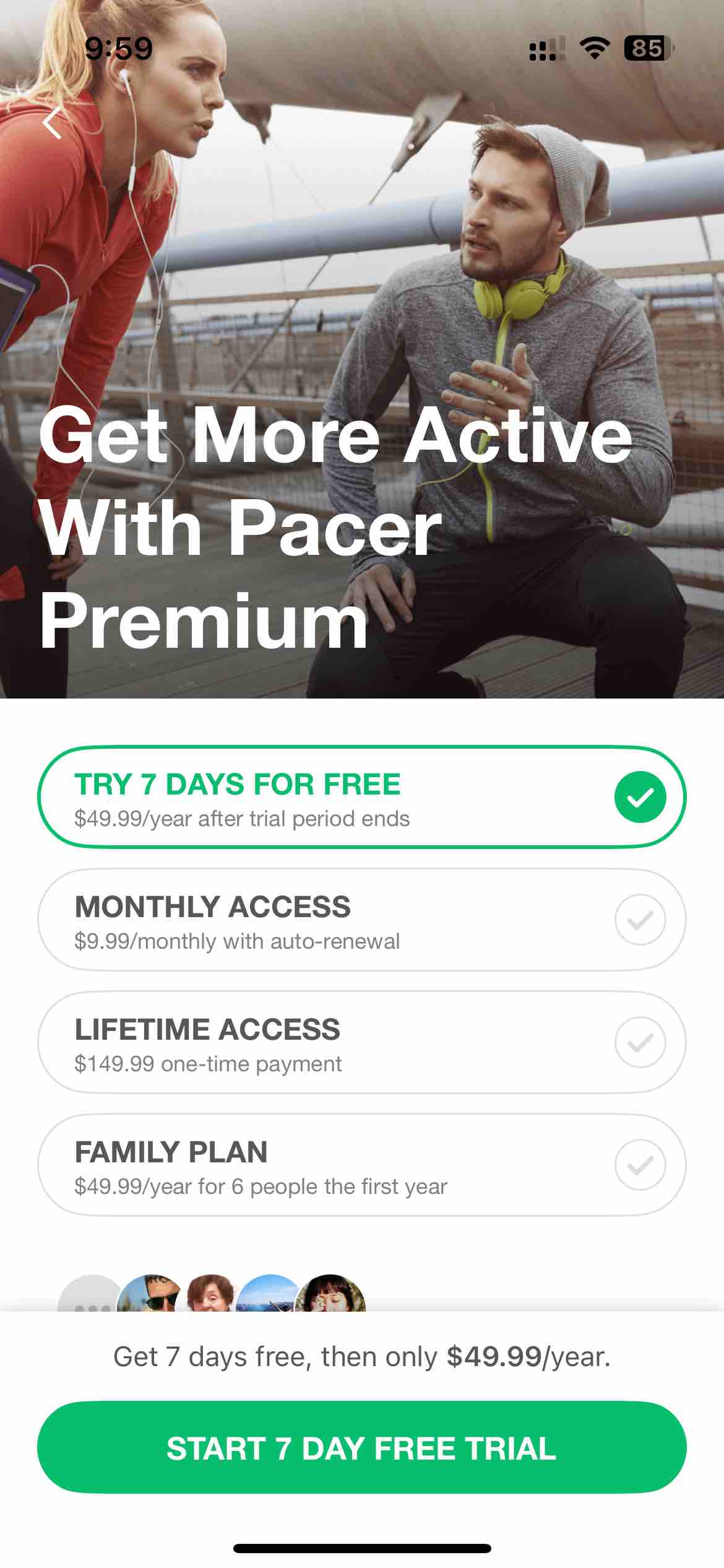 Pacer Pedometer Step Counter
