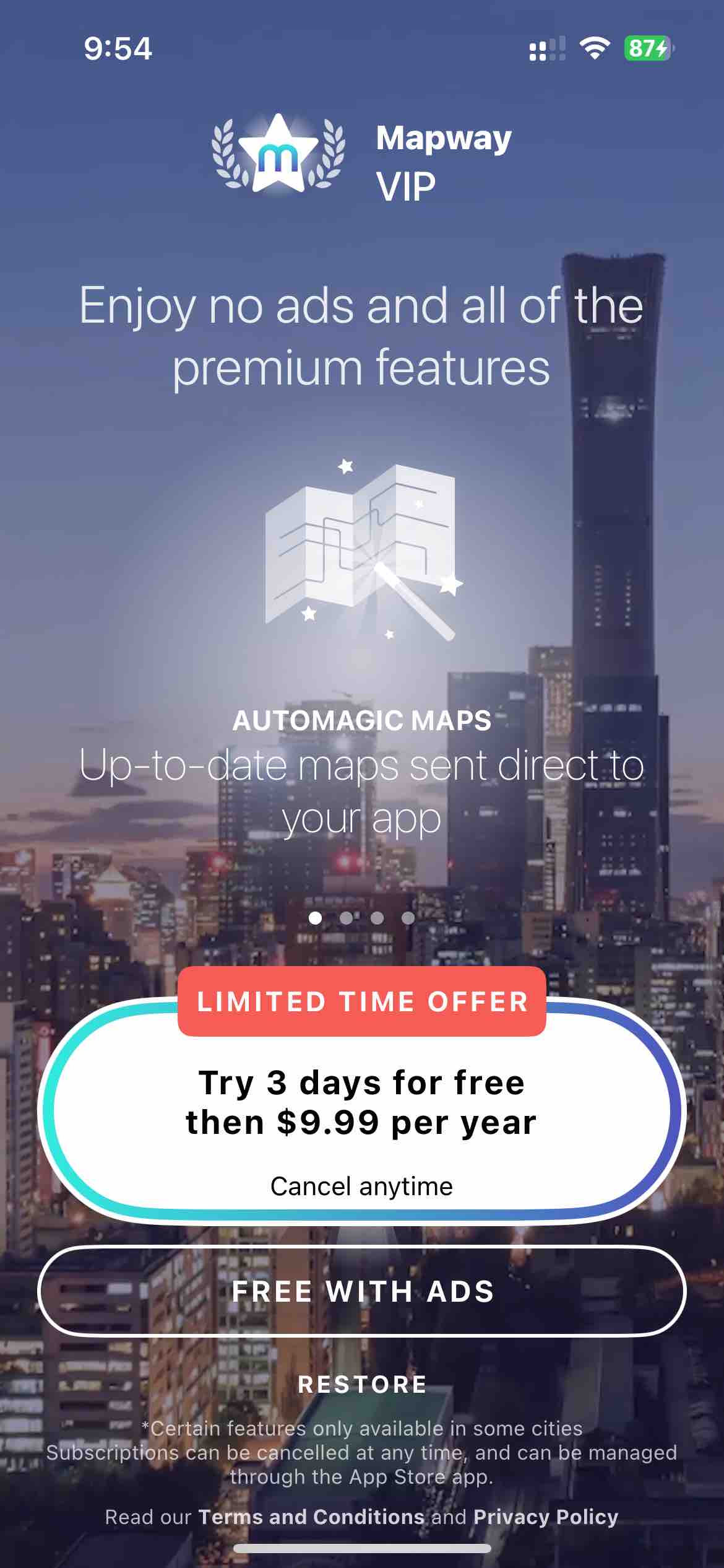 Mapway: Maps & Transit Planner