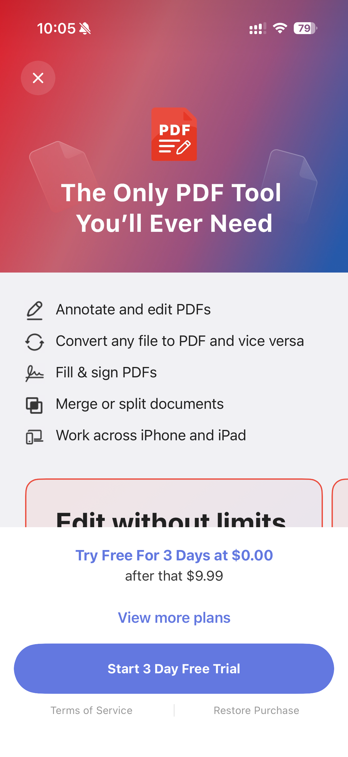 PDF Editor: Read, Scan & Sign