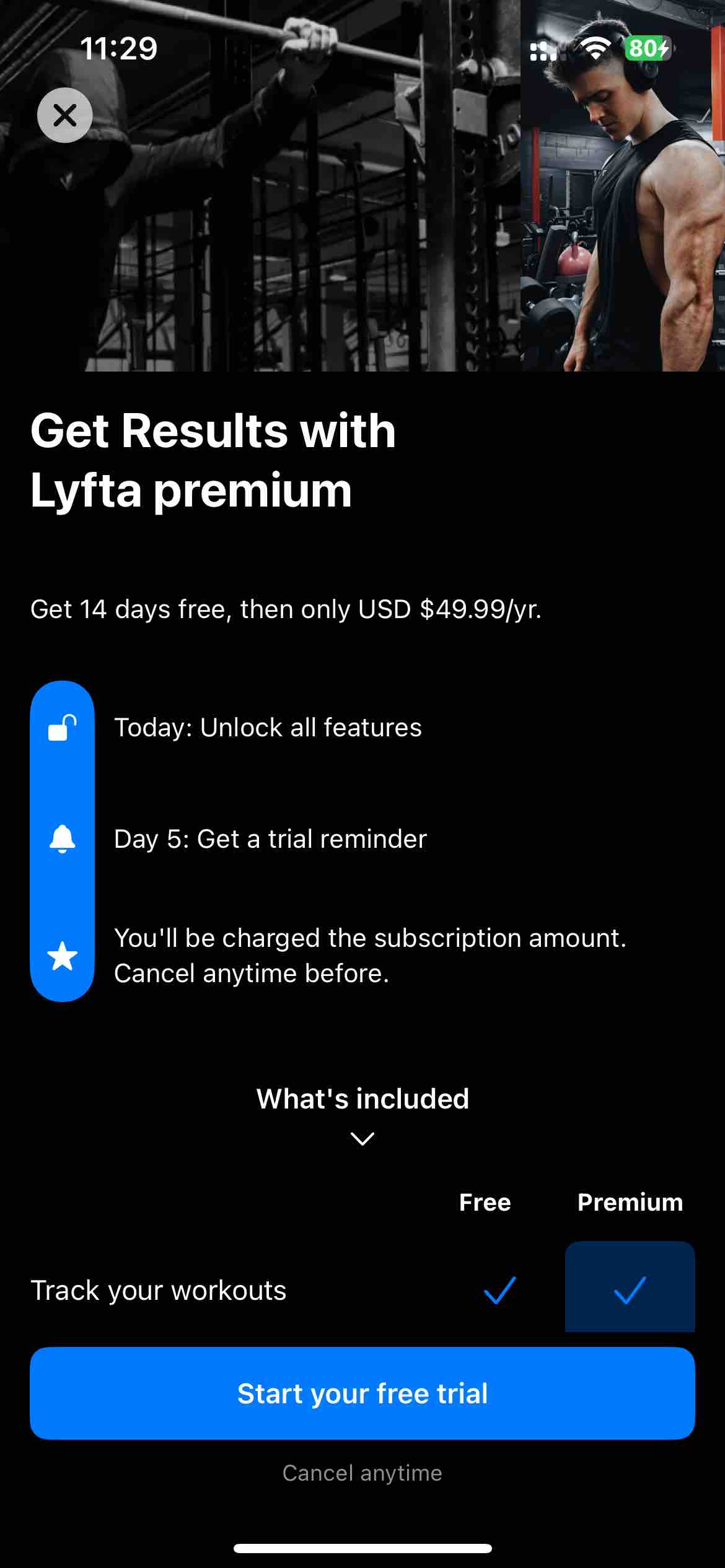 Lyfta: Gym Workout Tracker Log
