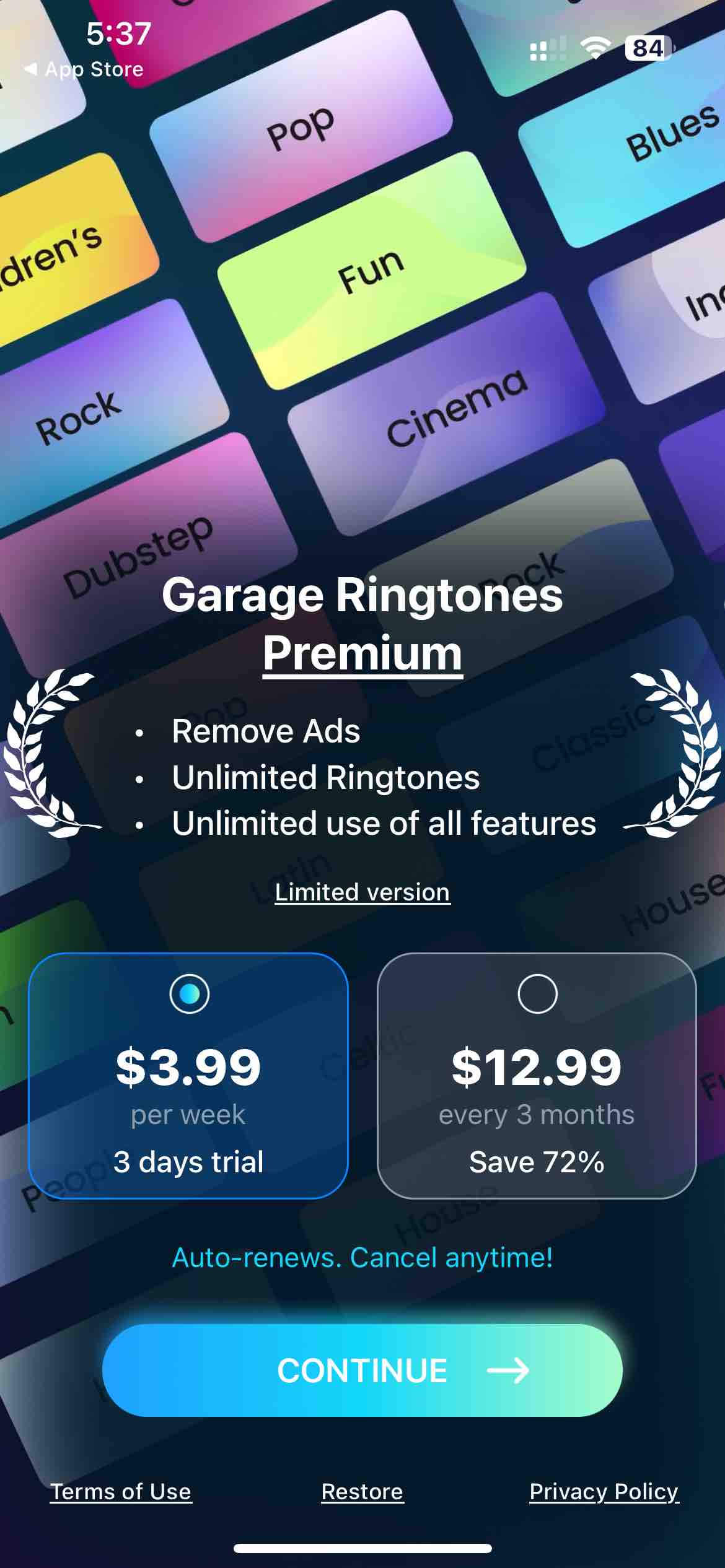 Garage Ringtones for iPhone