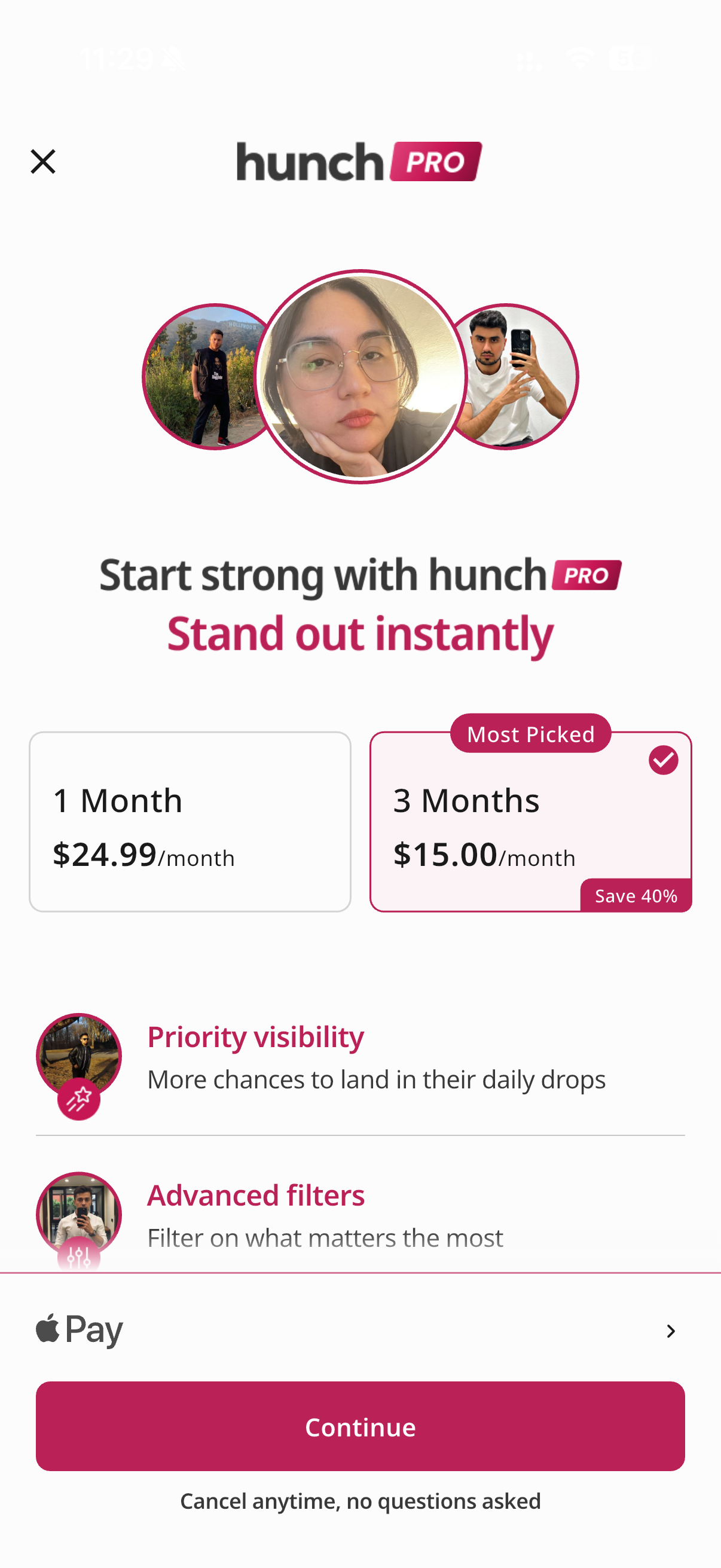 Hunch Dating App: Vibe & Meet