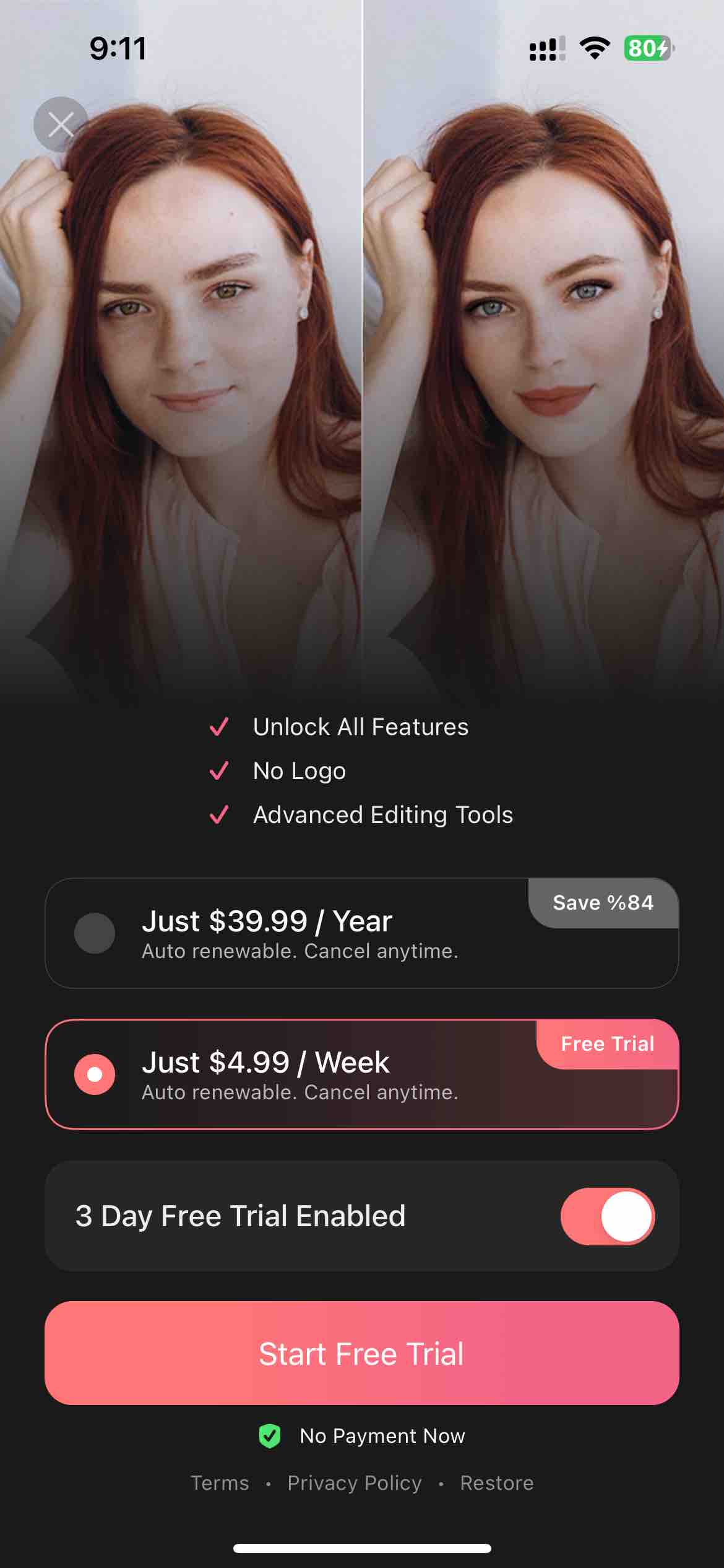 Cosmo: AI Editor, Hair Filters
