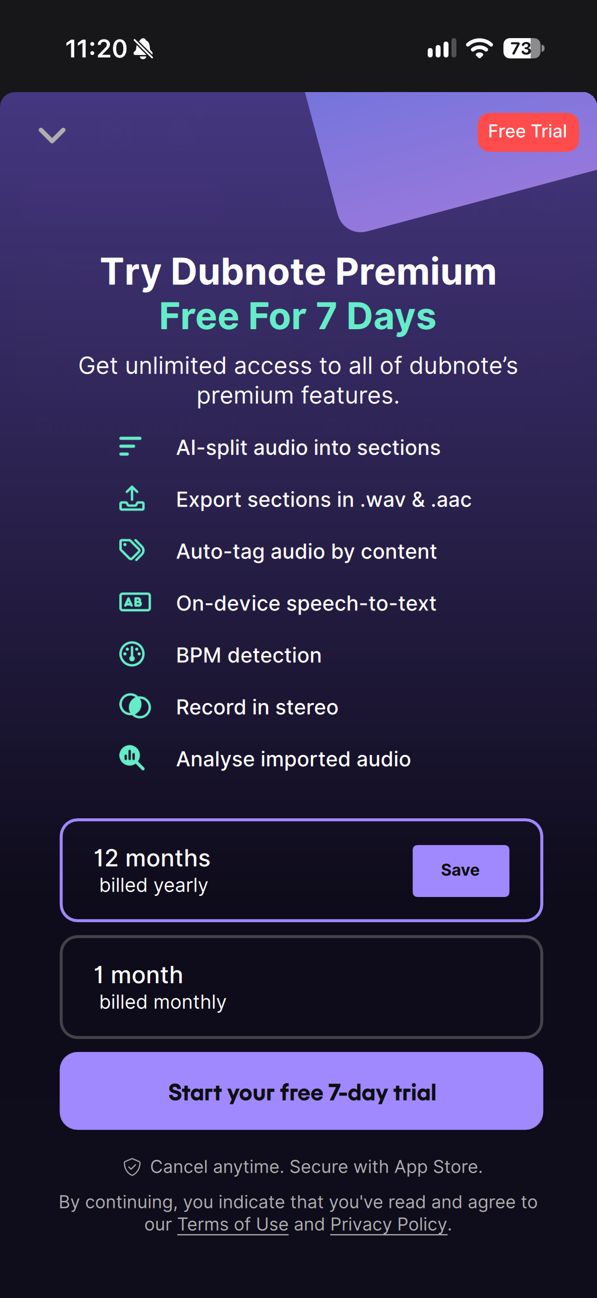 Dubnote: record music ideas