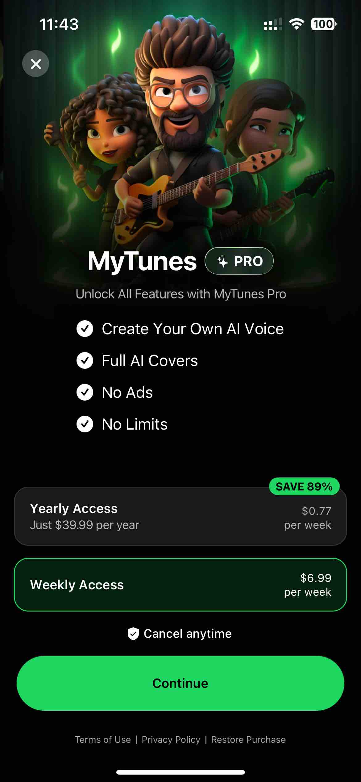 MyTunes : AI Music Generator