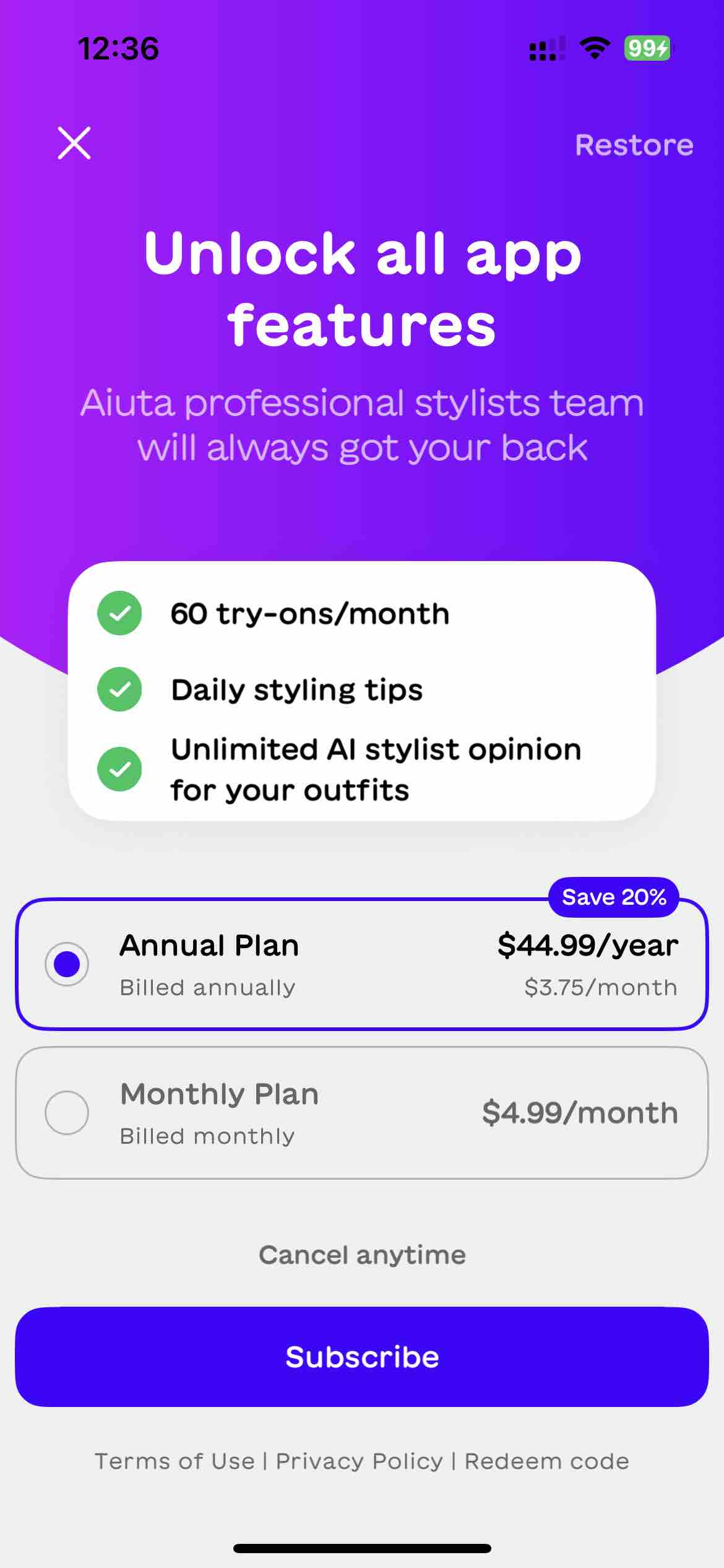 Aiuta – AI Stylist