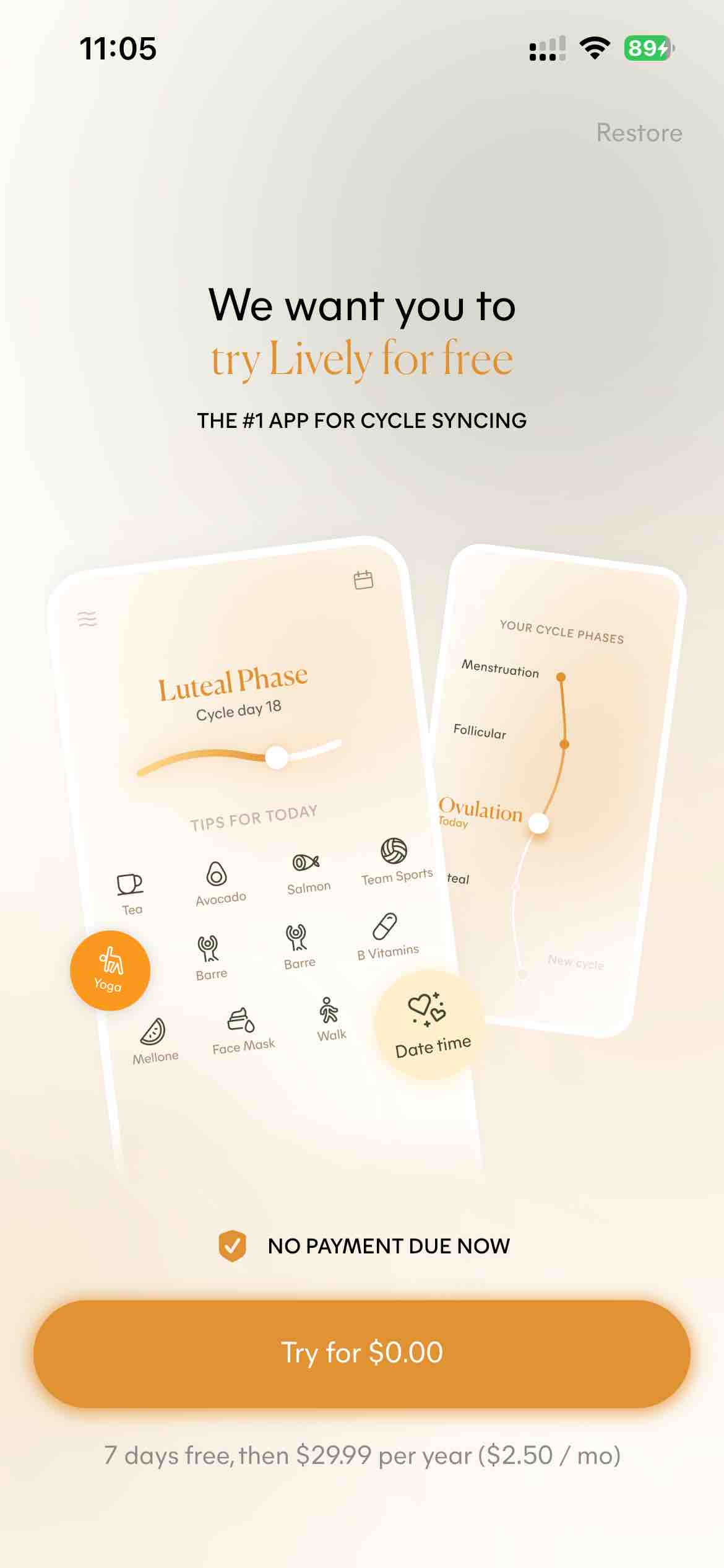 Lively - Period Tracker, Cycle