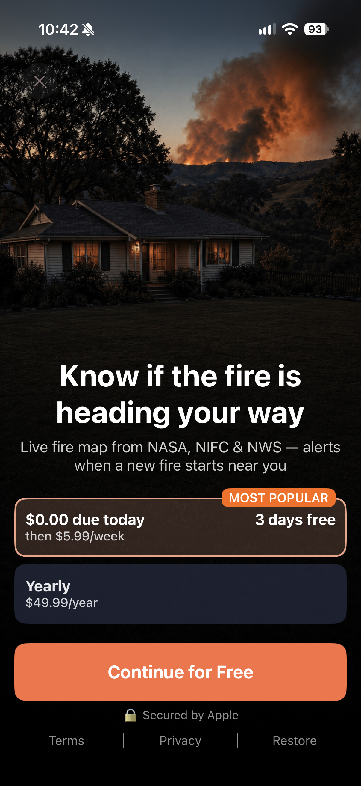 The Wildfire Tracker: Fire Map