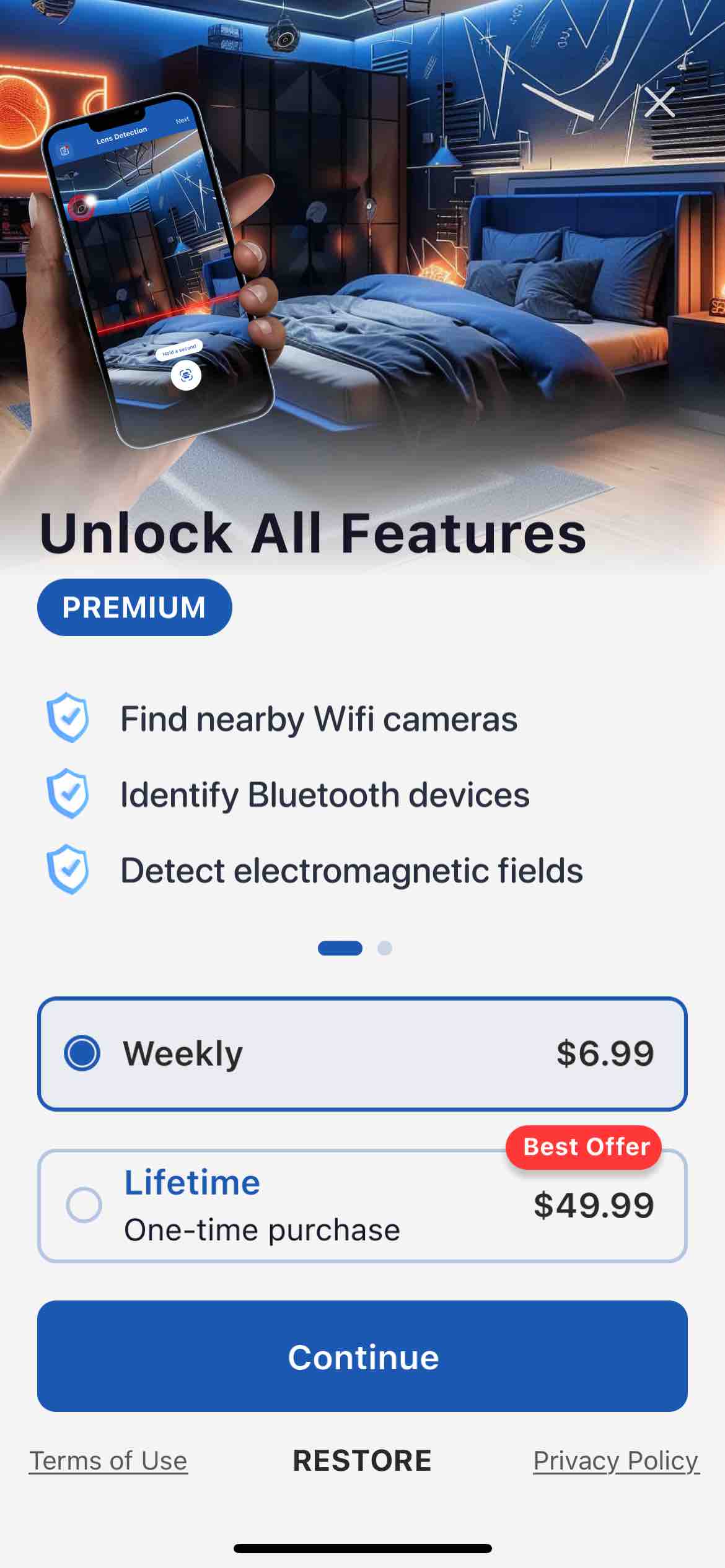 Camera Detector App