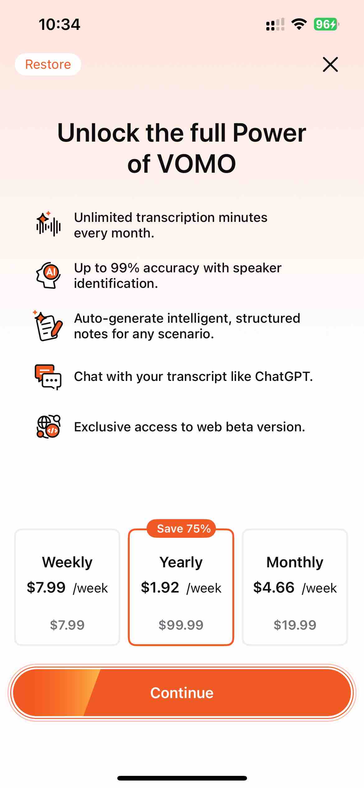 VOMO: AI Scribe Speech to Text