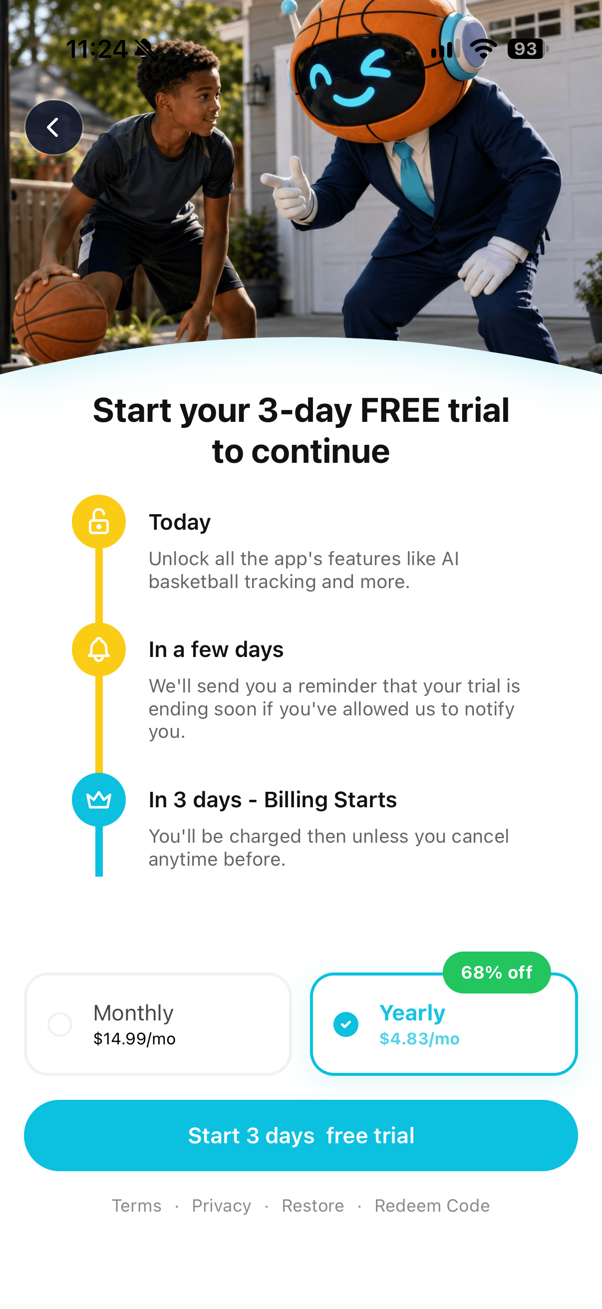 Ball AI - Basketball Training