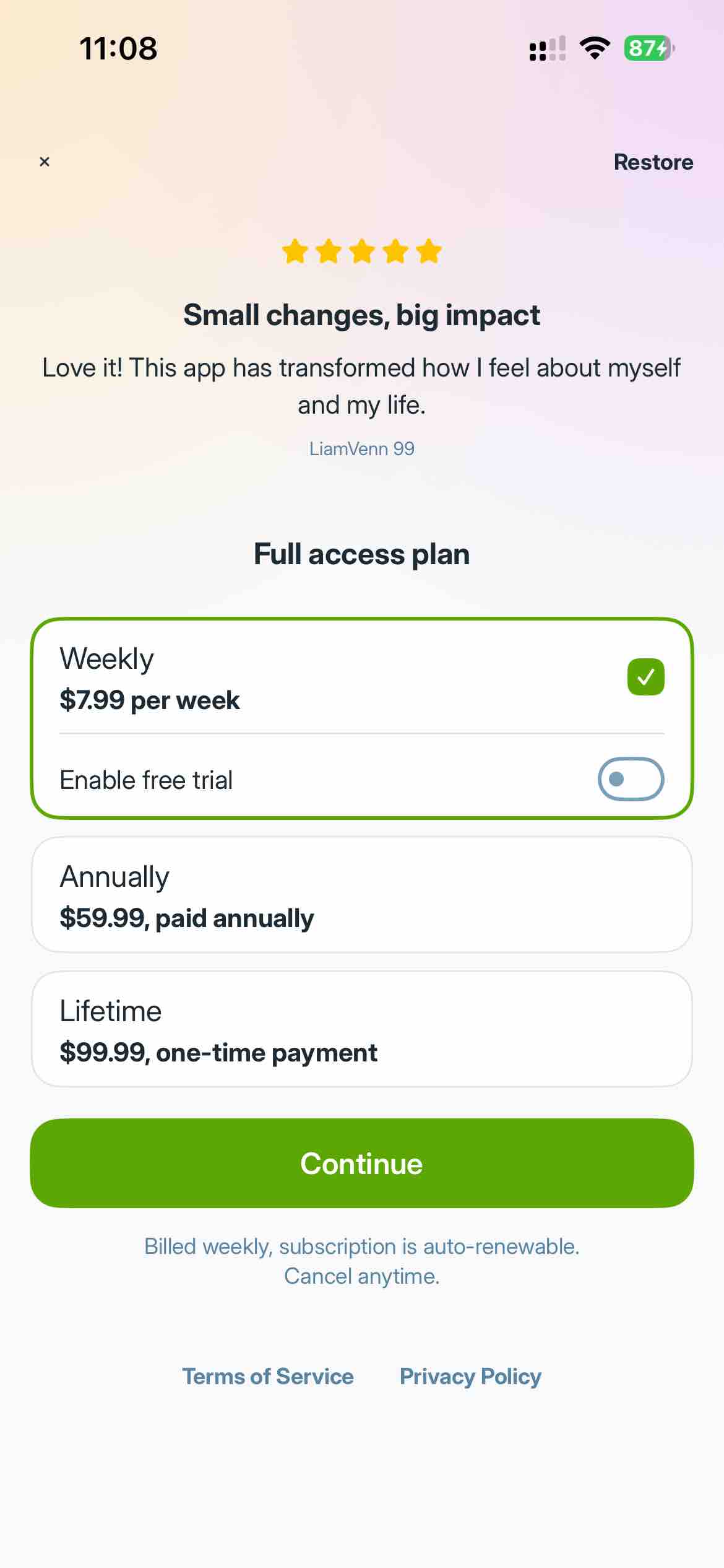 Liven: Discover yourself