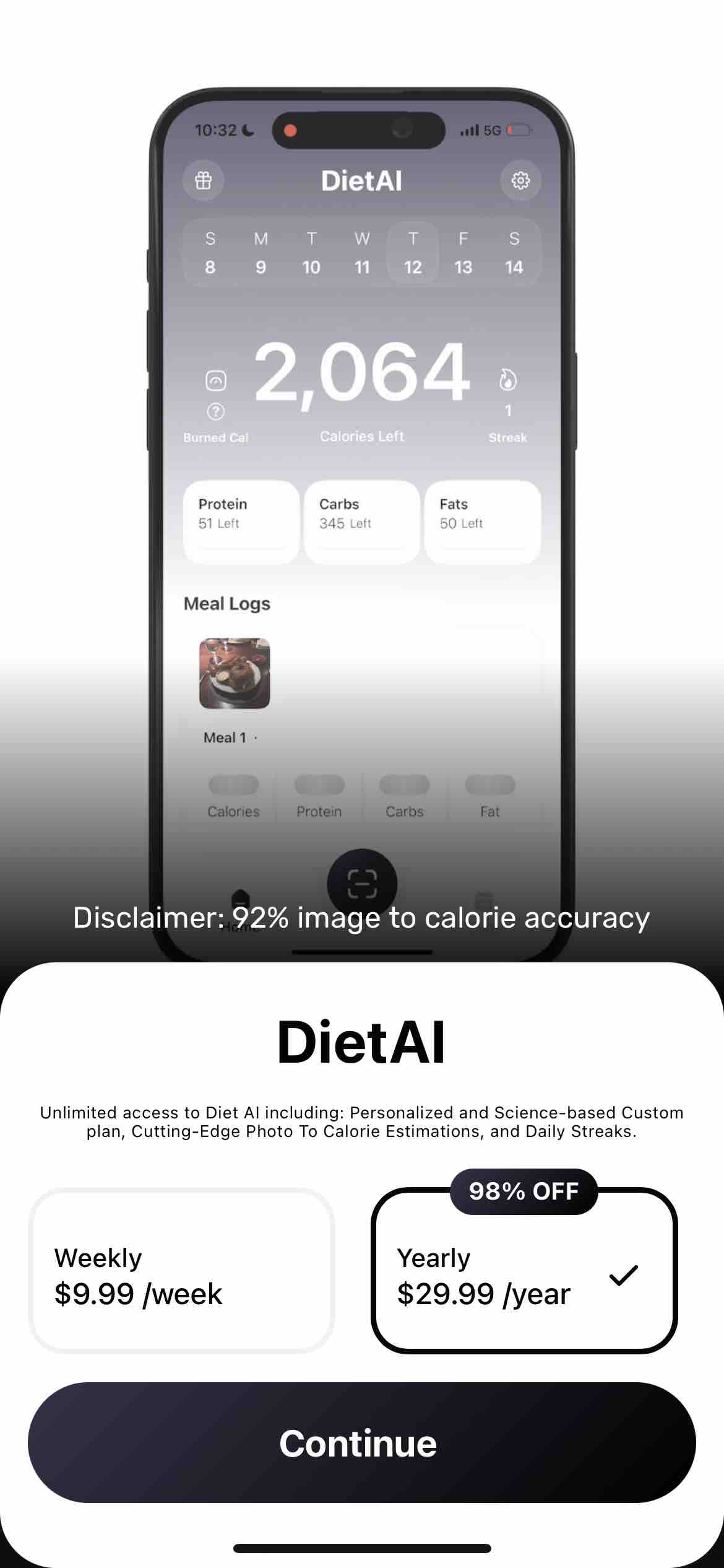 DietAI: Calorie Counter