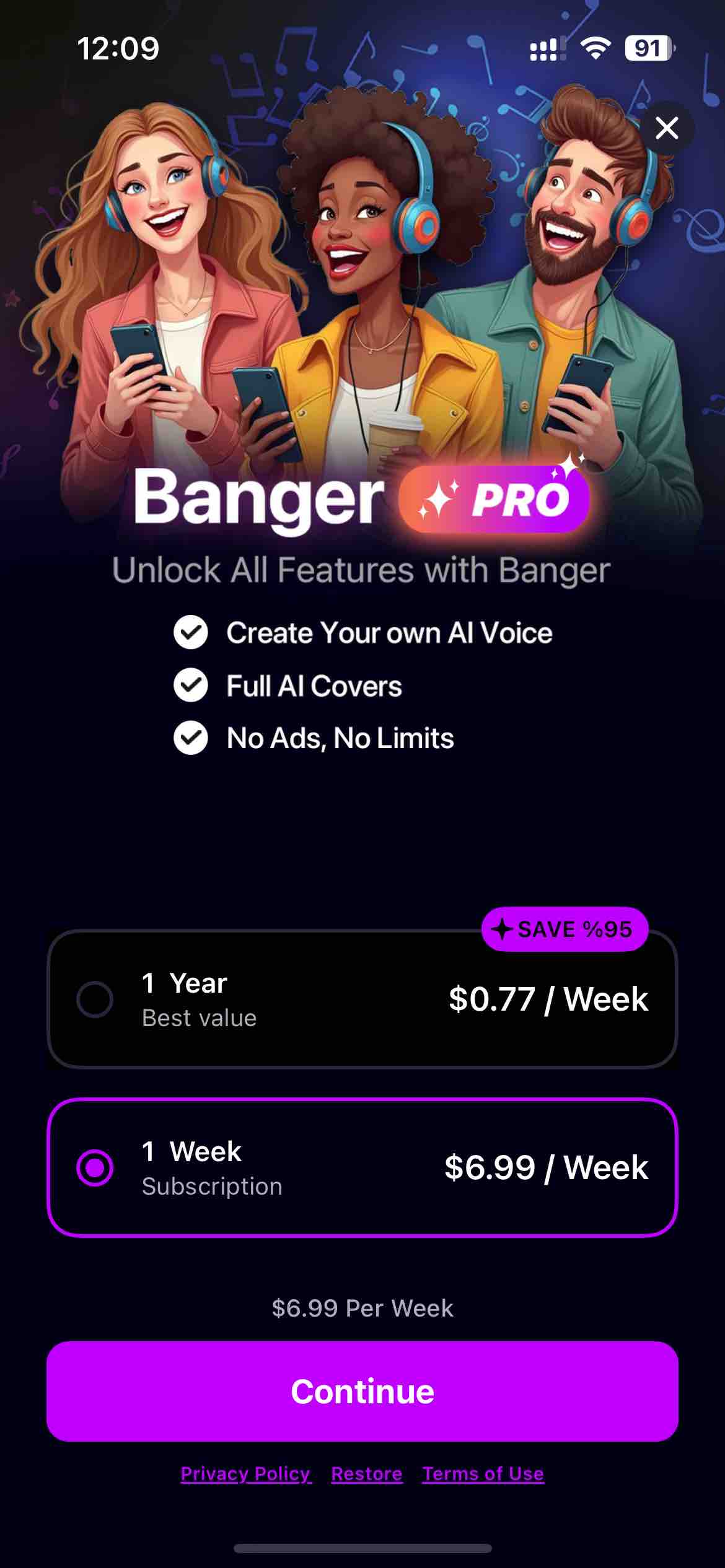 Banger: AI Music Generator