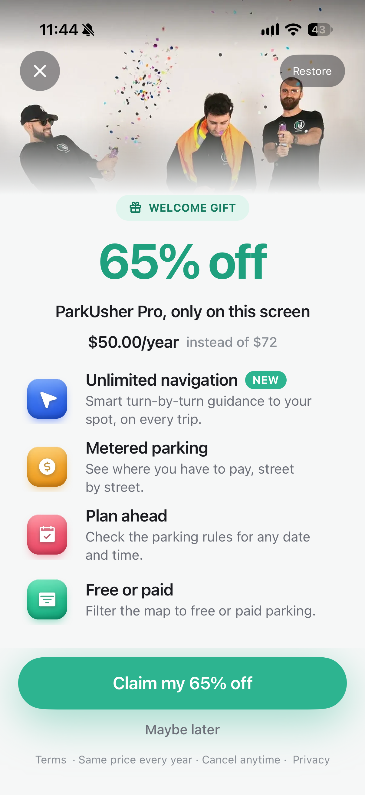 ParkUsher: Find Parking Easily