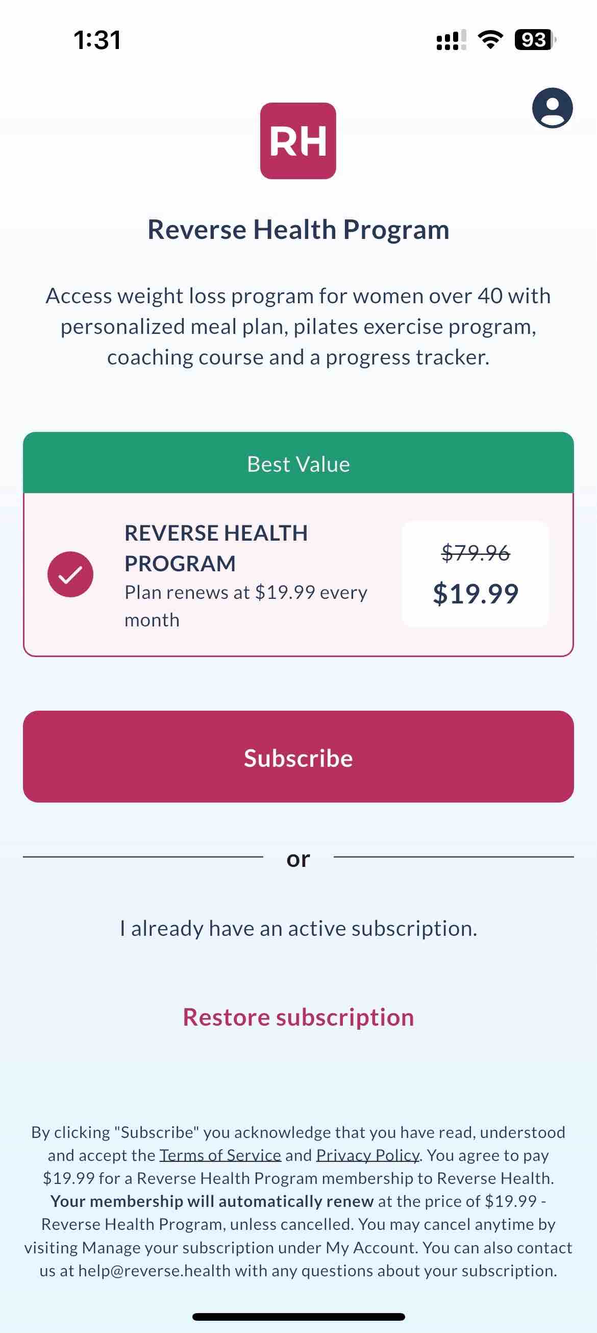 RH: Weight Loss and Fitness