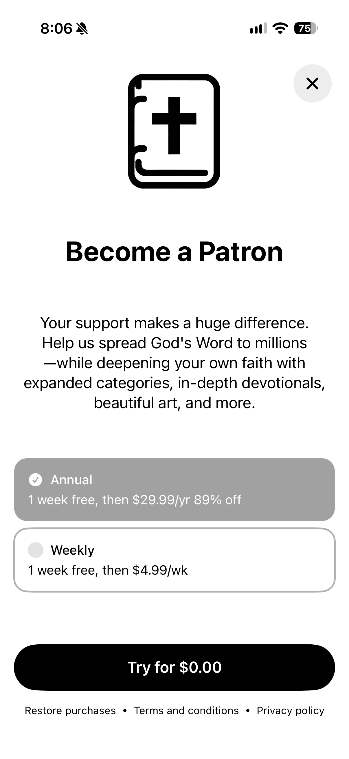 Bible Widget