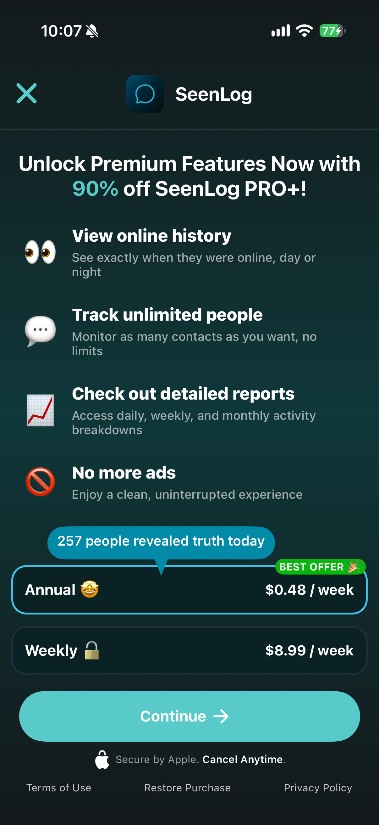 SeenLog: Activity Tracker