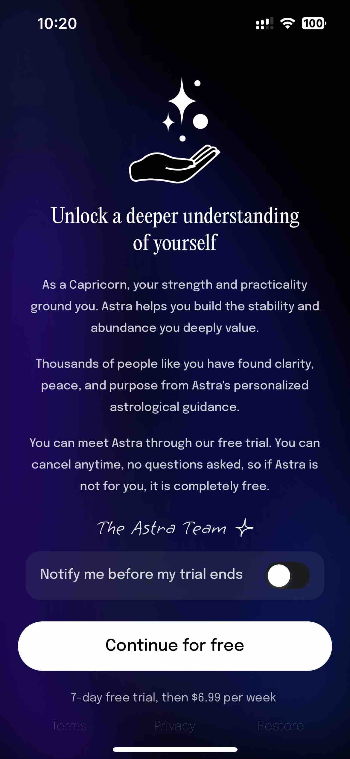 Astra - Life Advice