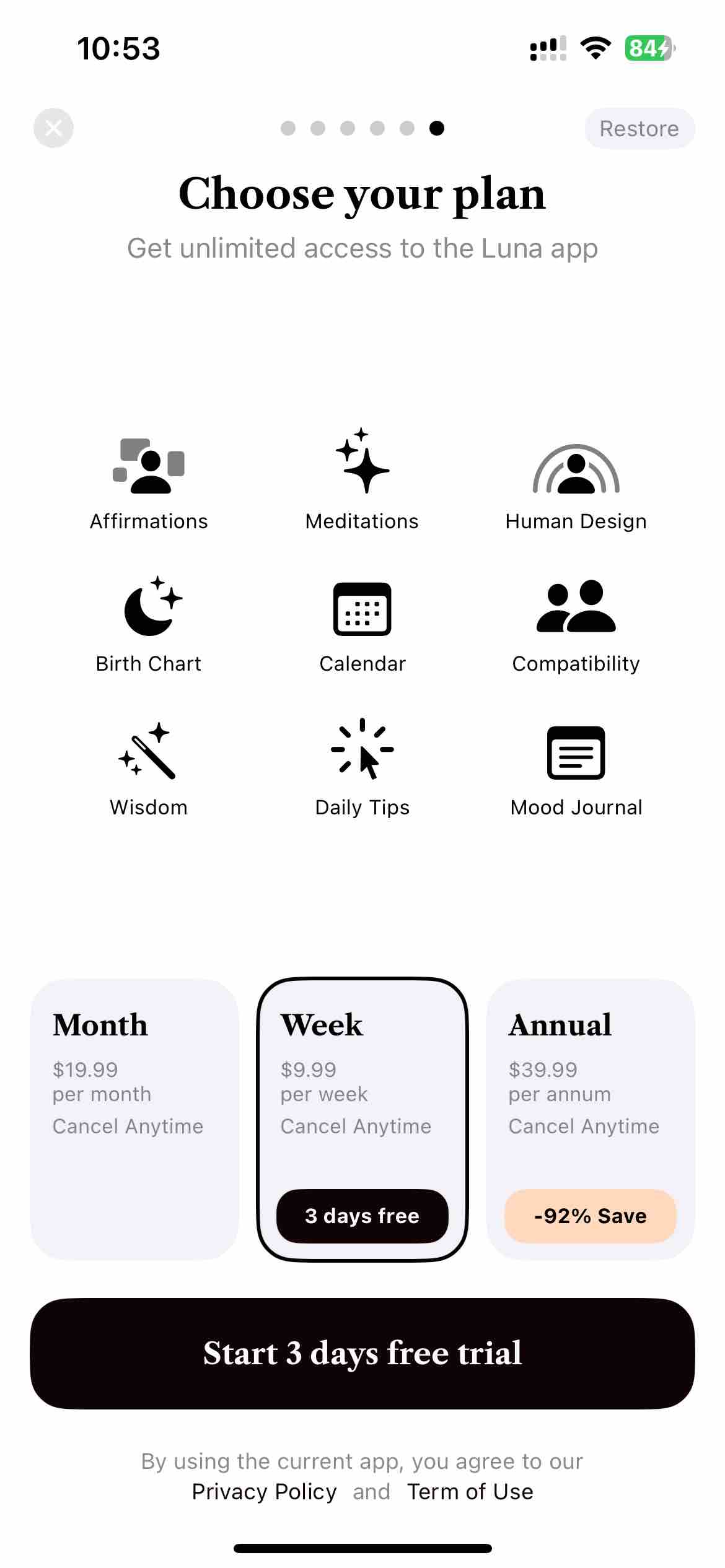 Luna: Your Moon Phase Calendar