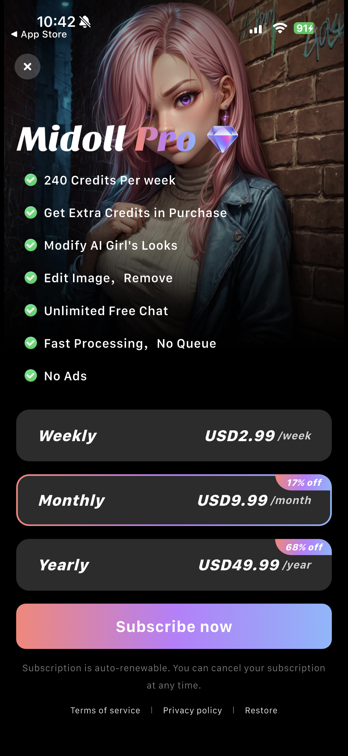 Midoll-Create&Chat AI girl