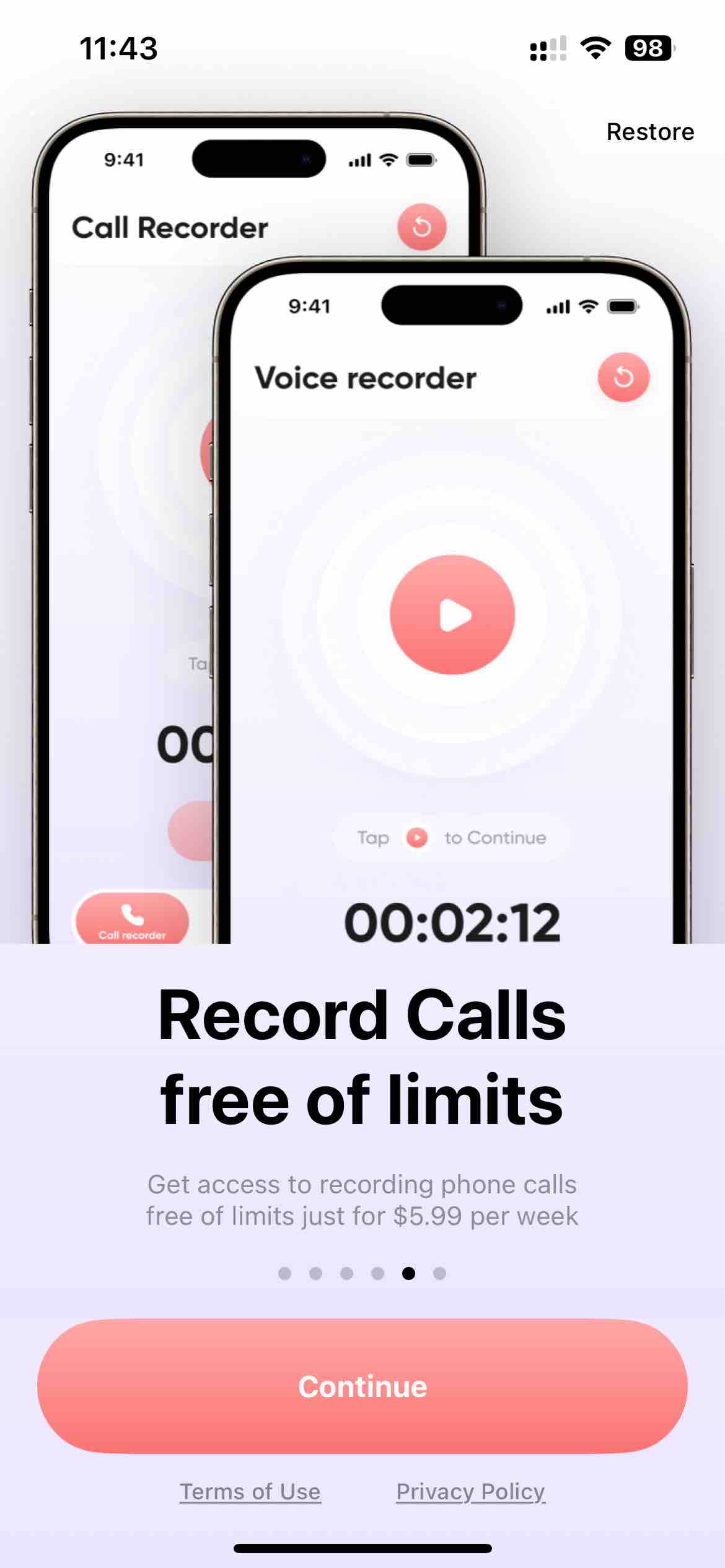 Call Recorder, Rec Voice App