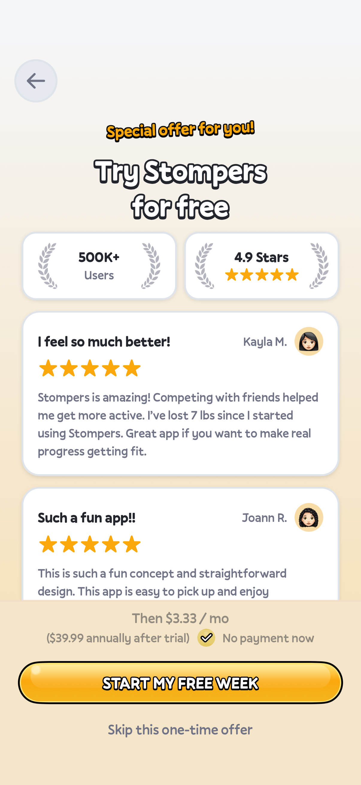 Stompers: Walking Step Counter