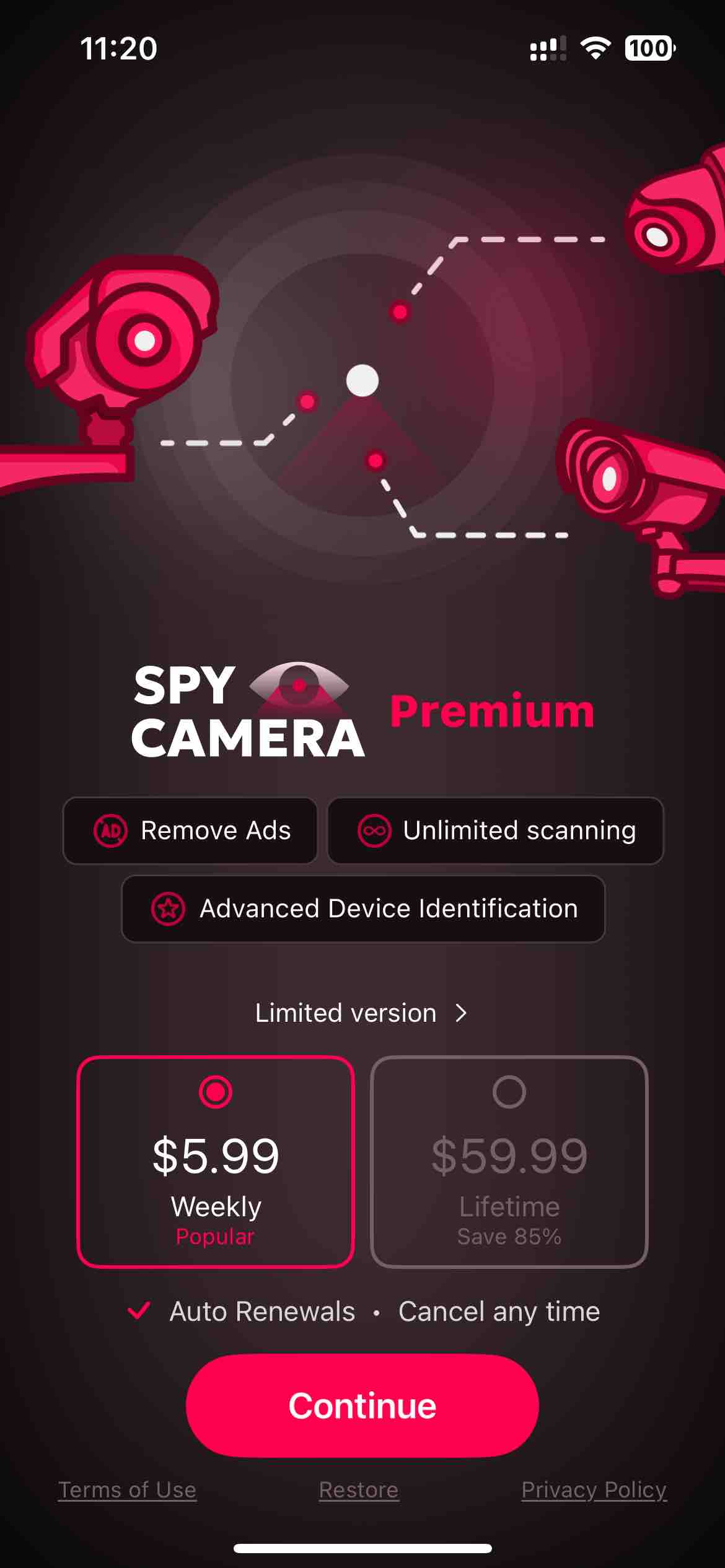 Spy Camera Scanner