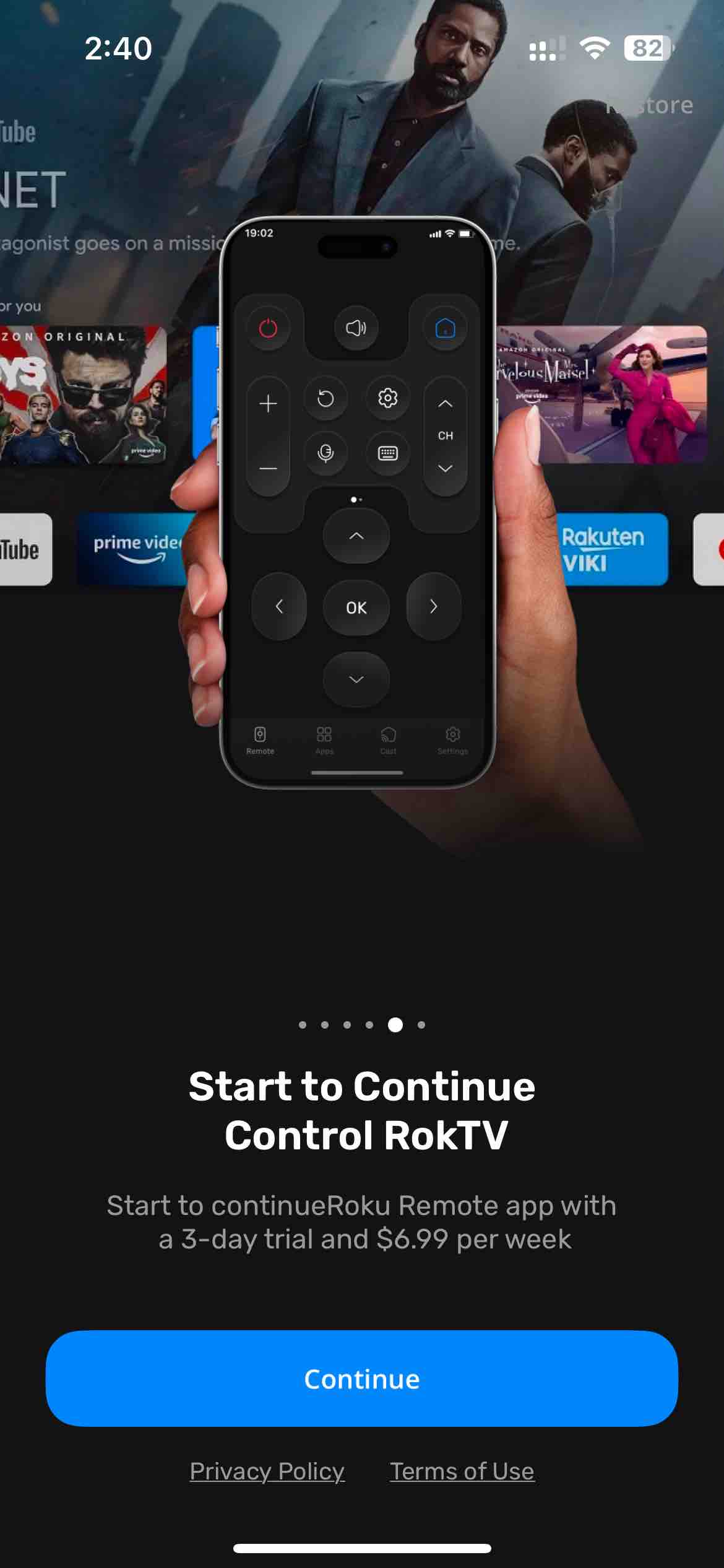 Remote Control for Roku •