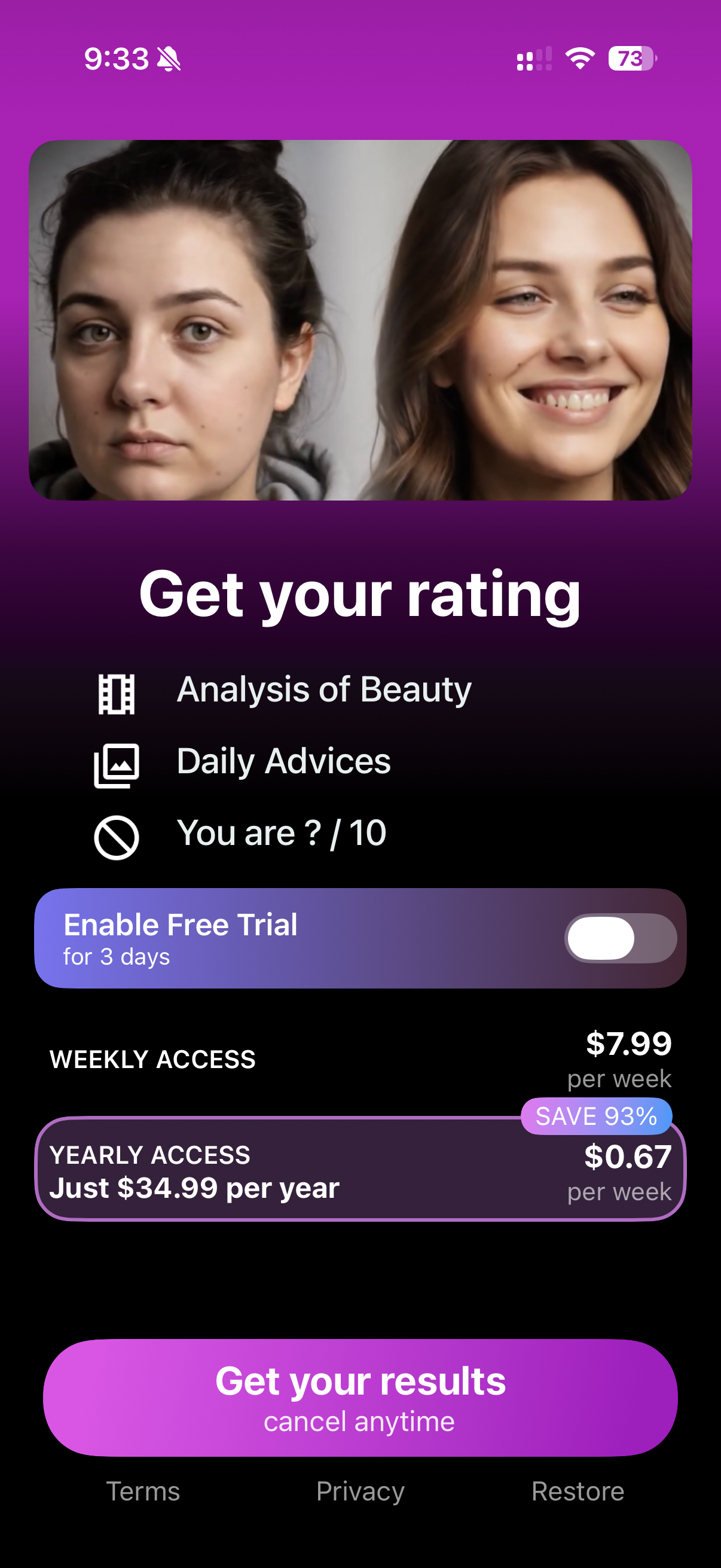 LooksMax Face Rating AI-LooxUP