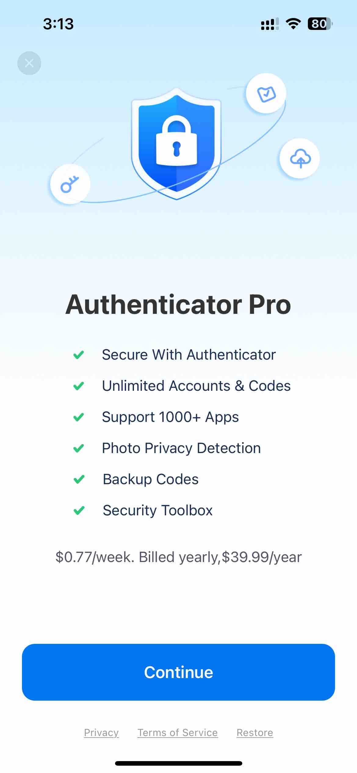 Authenticator App ◦