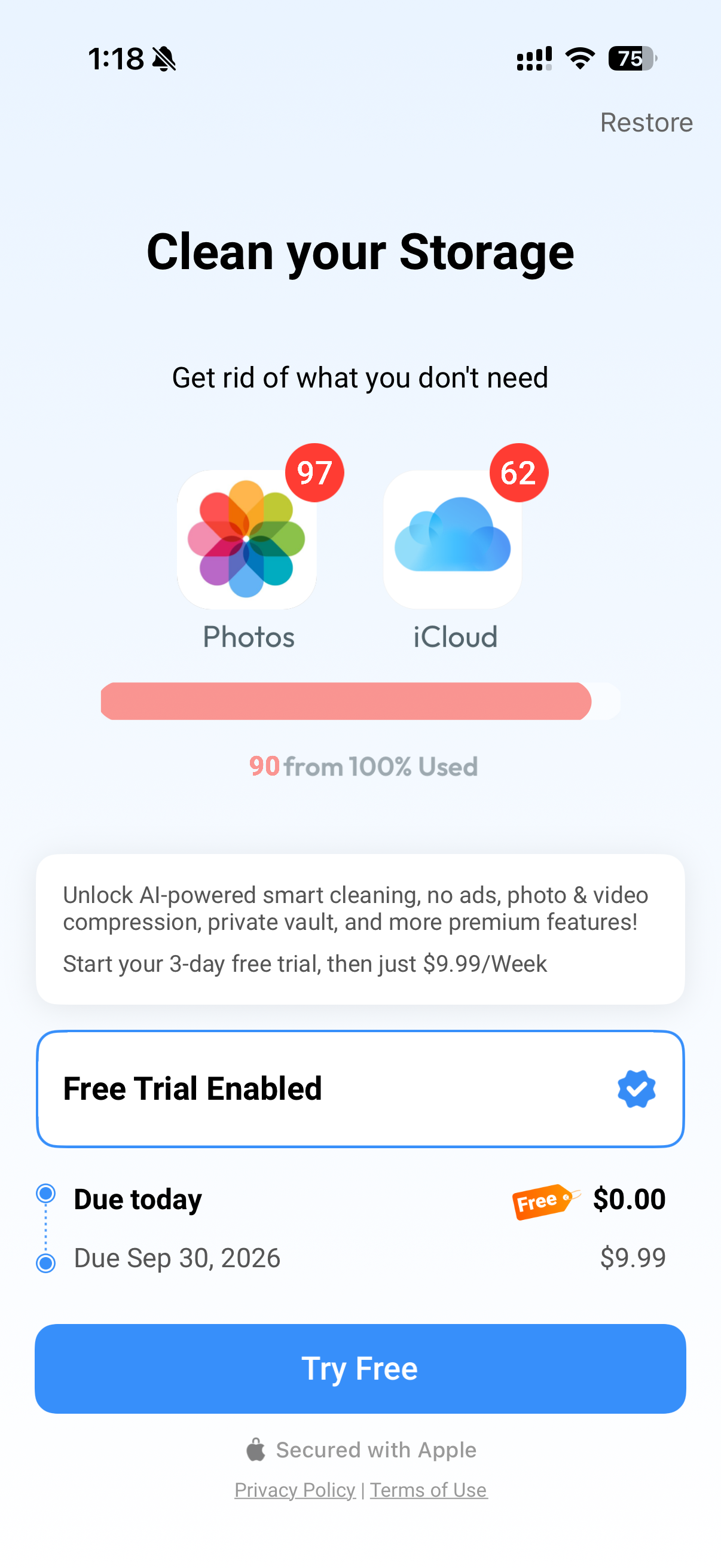 AI Security: Storage Privacy