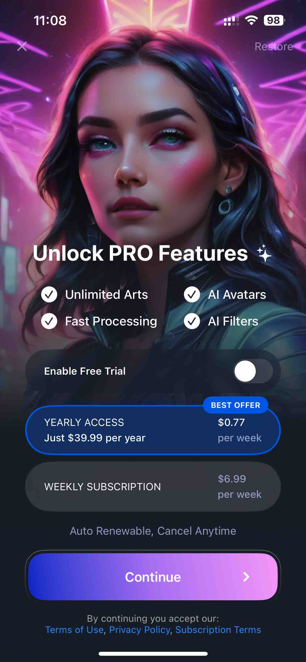 Artica - AI Art Generator