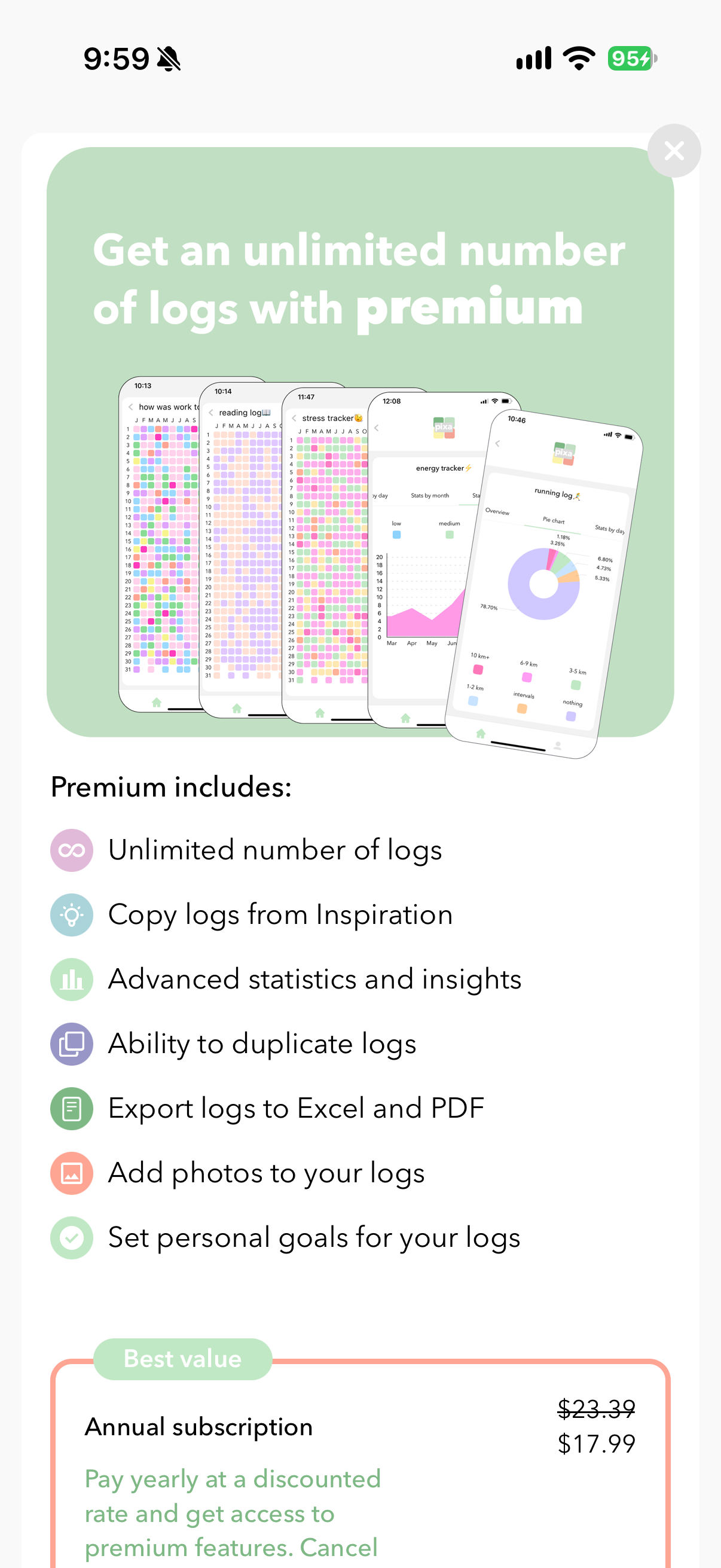 Pixa - My Year in Pixels