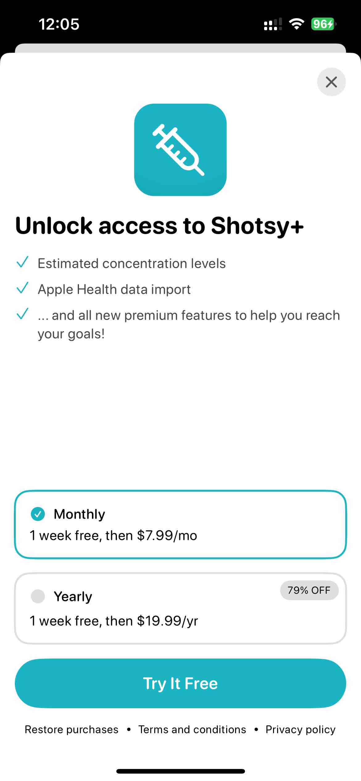 Shotsy - GLP-1 Tracker