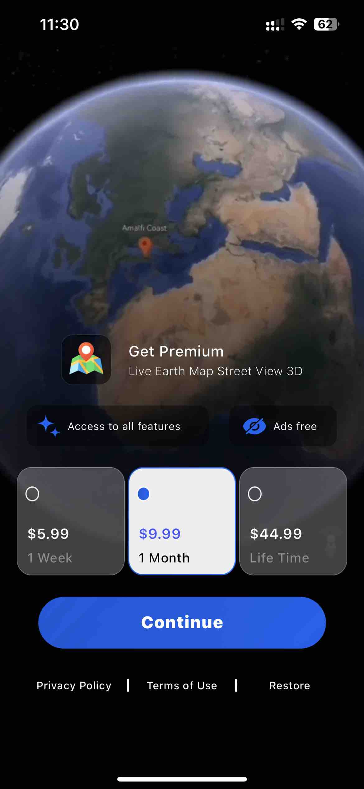Street View on Live Google Map