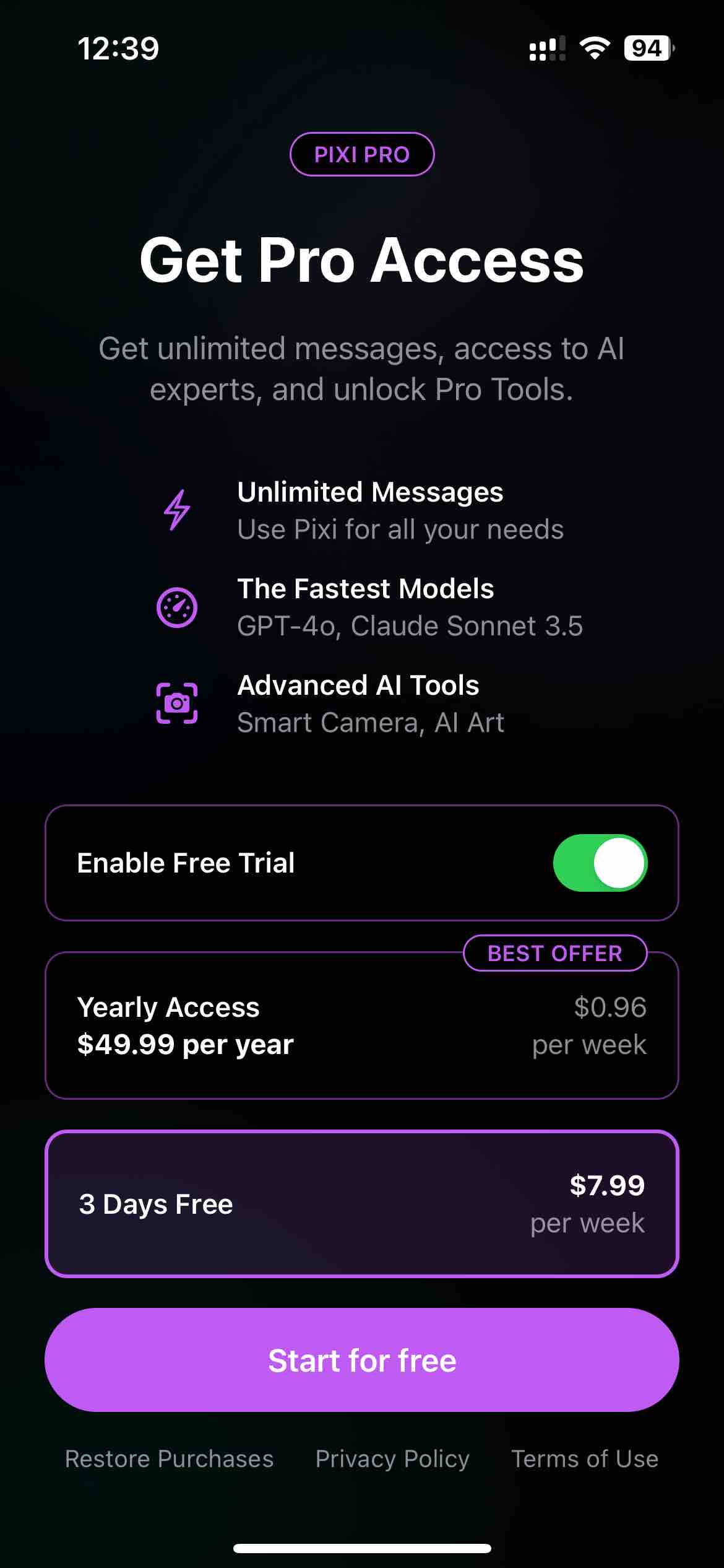 AI Chatbot: Pixi