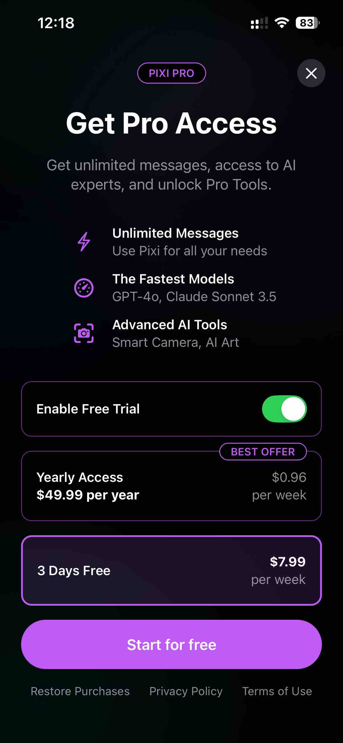 AI Chatbot: Pixi
