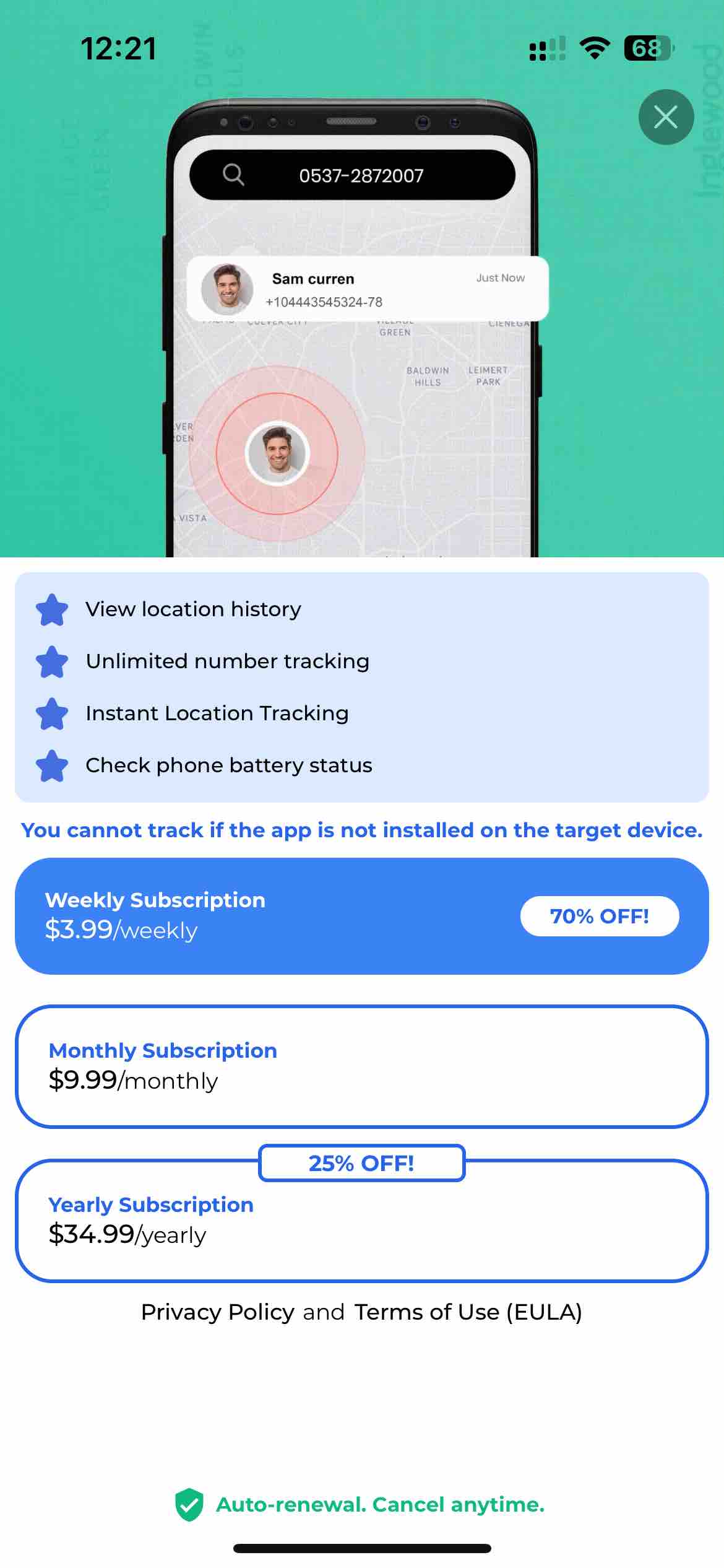GPS Phone Location Tracker
