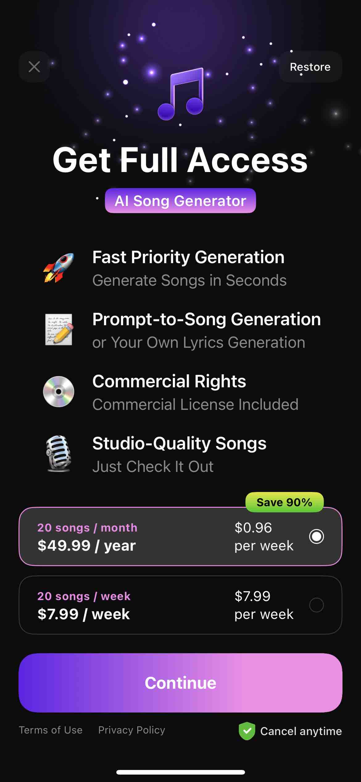 AI Song Music Generator: Muzio