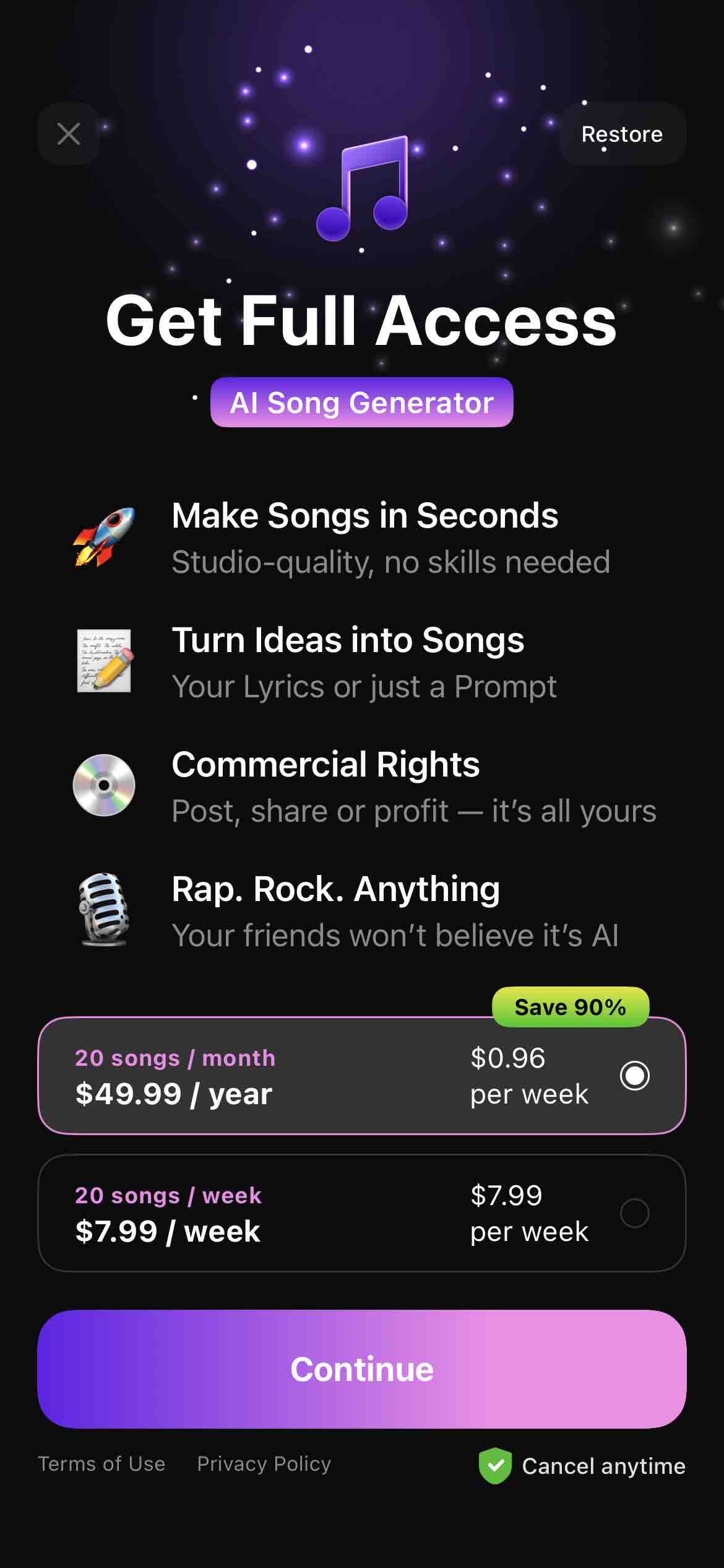 AI Song Music Generator: Muzio