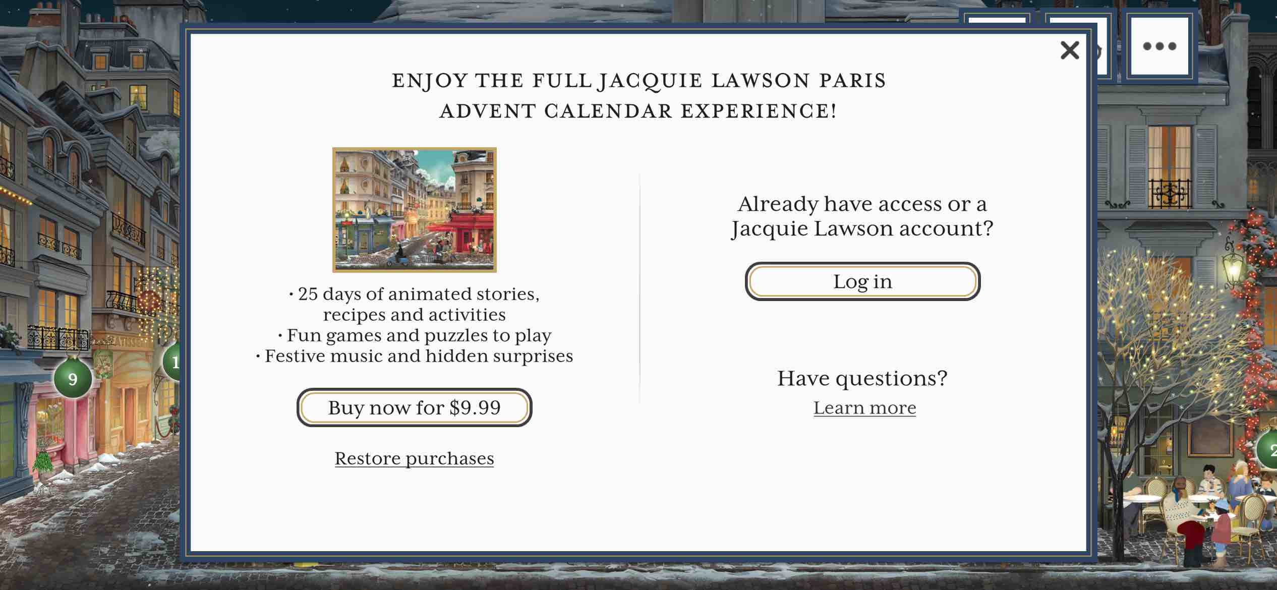 Jacquie Lawson Advent Calendar