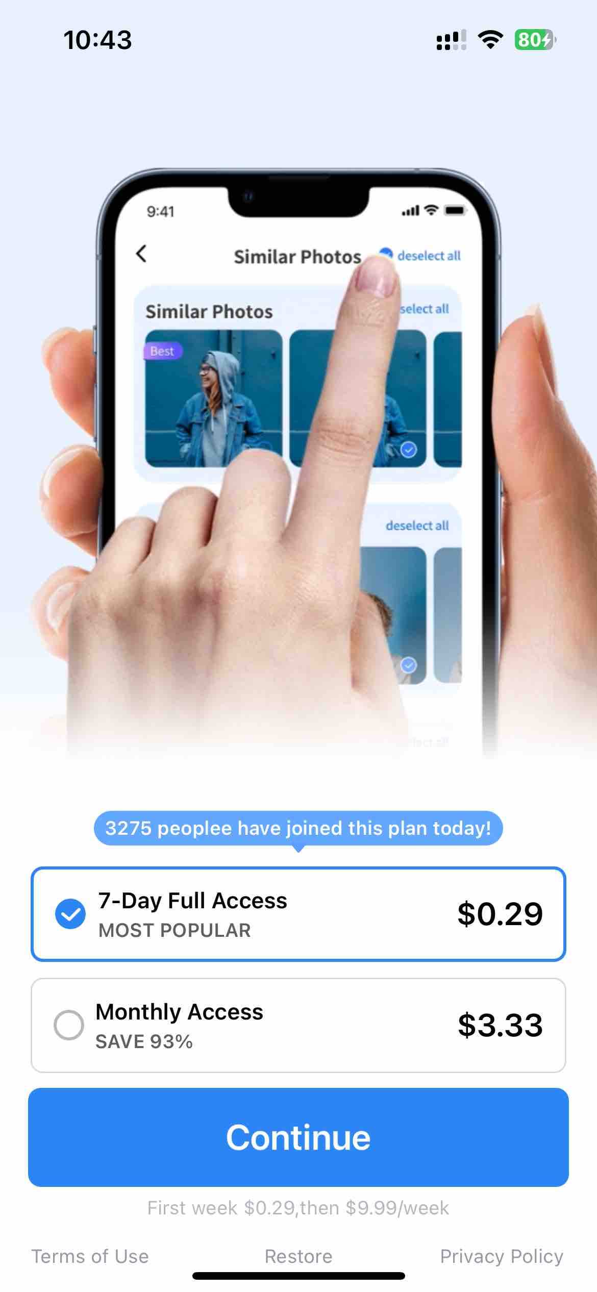 Cleaner suite:Clean up Storage