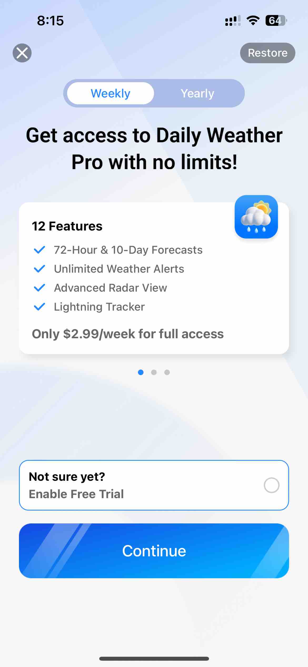 My Weather Tracker & Alerts