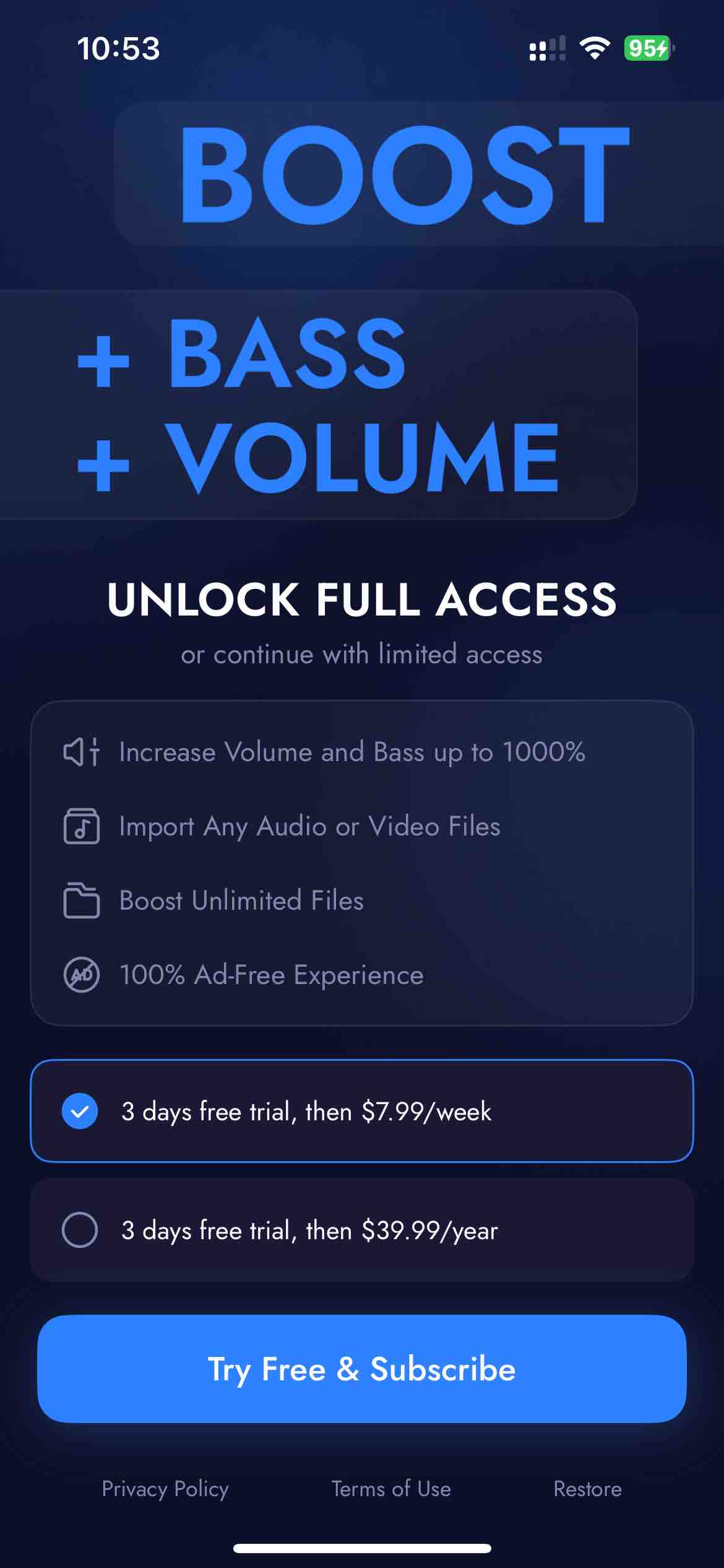 BOO - Booster Volume & Bass