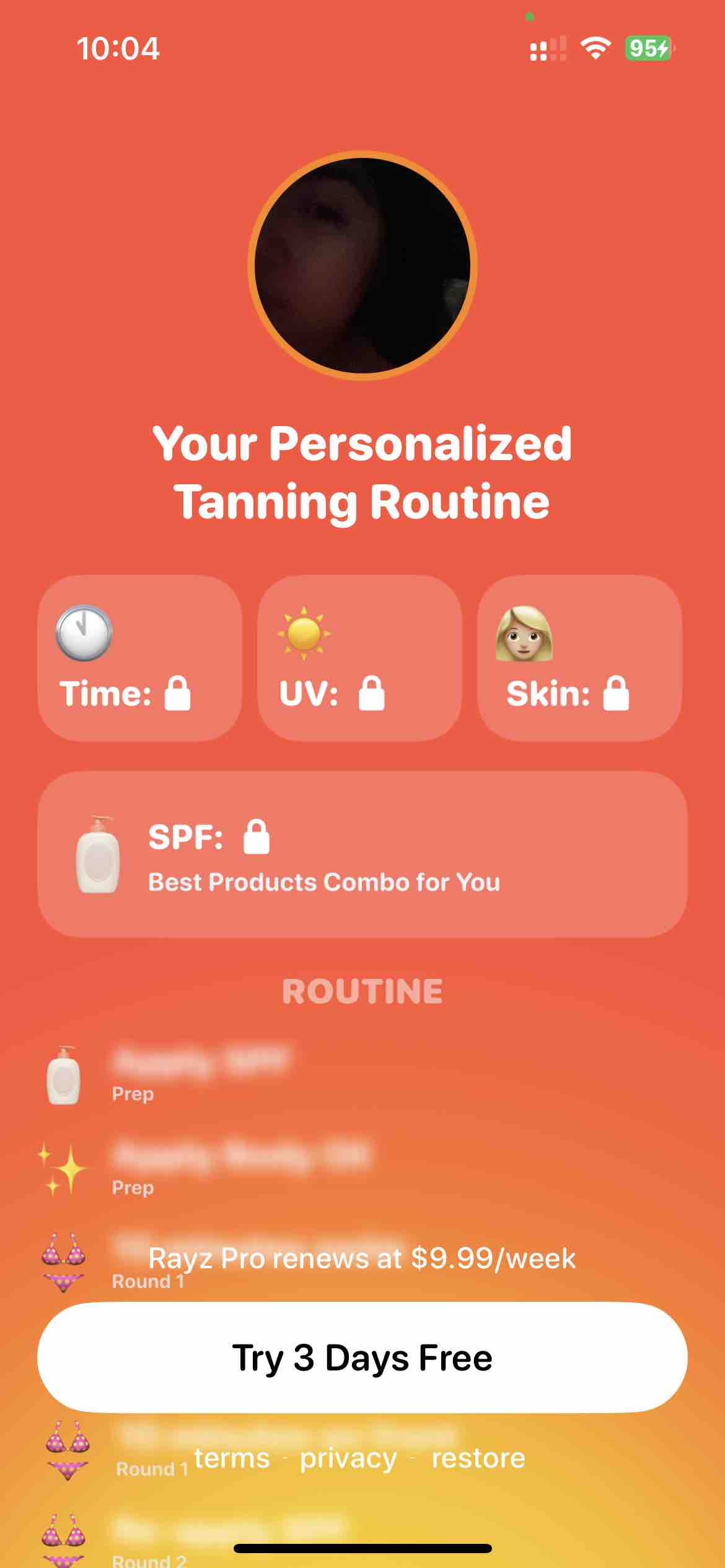 Rayz­: UV Index & Tan Tracker