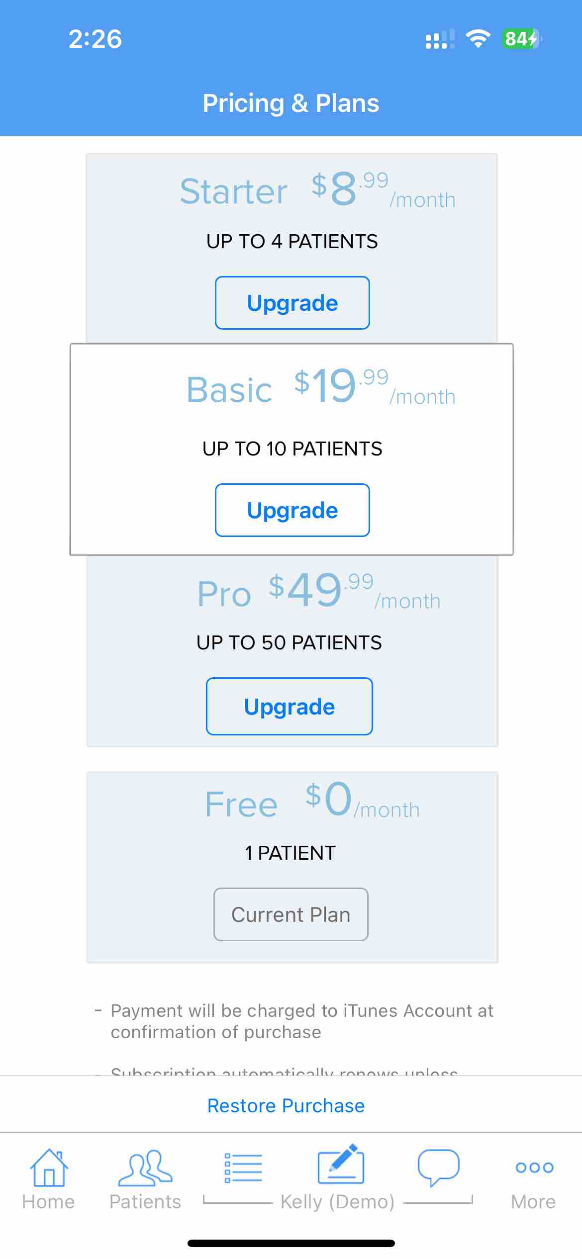 Recovery Record for Clinicians