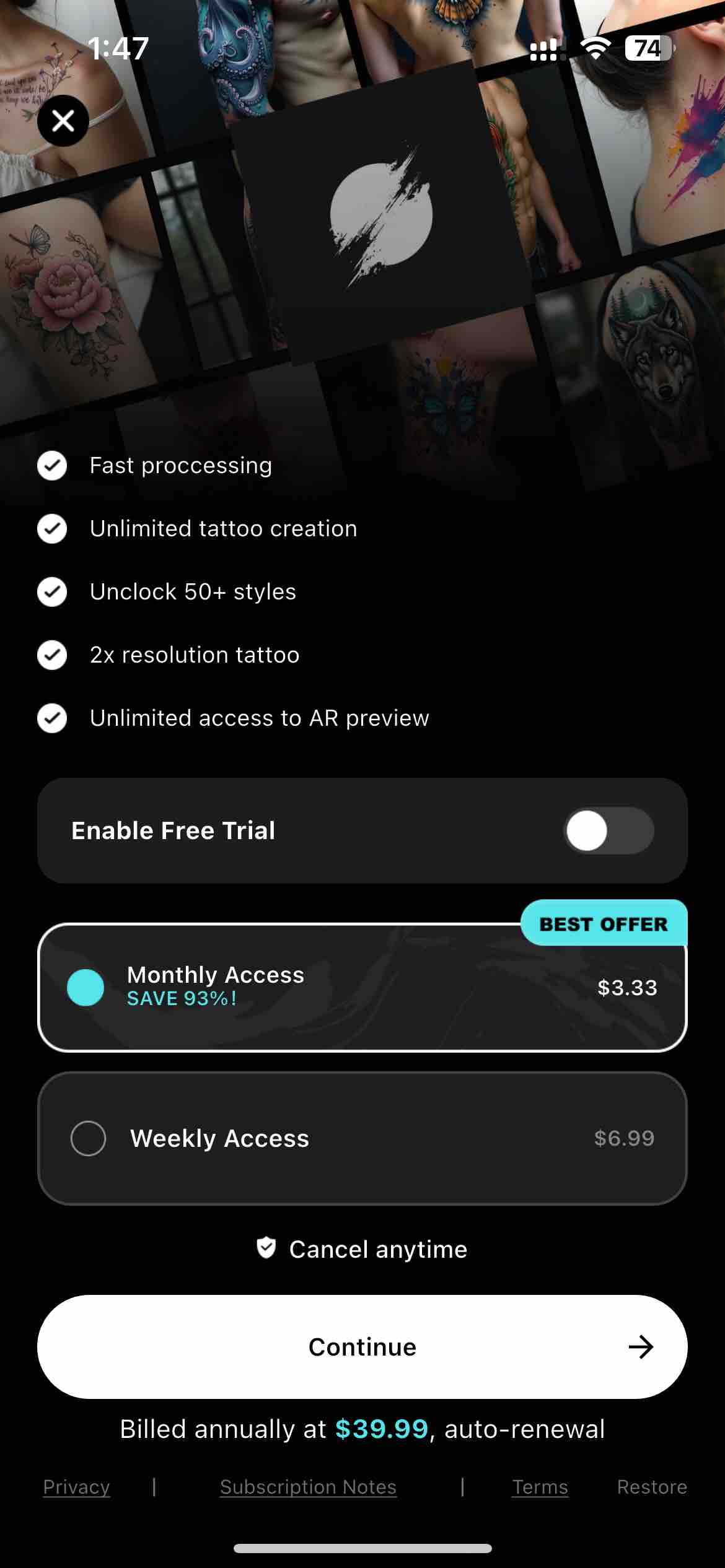 Ai Tattoo Ideas-Art Generator